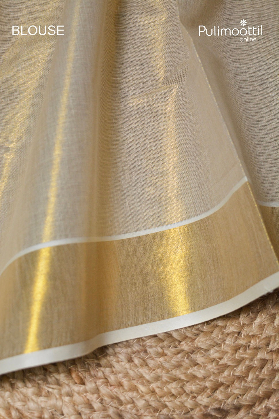 Kerala Traditional Golden Tissue Set Saree