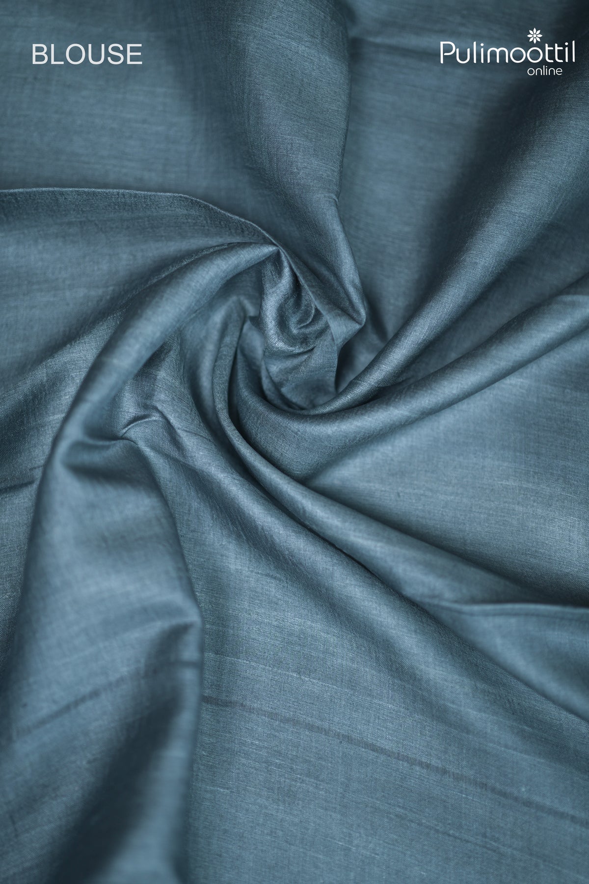 Blue Ash Colour Tussar Silk Saree