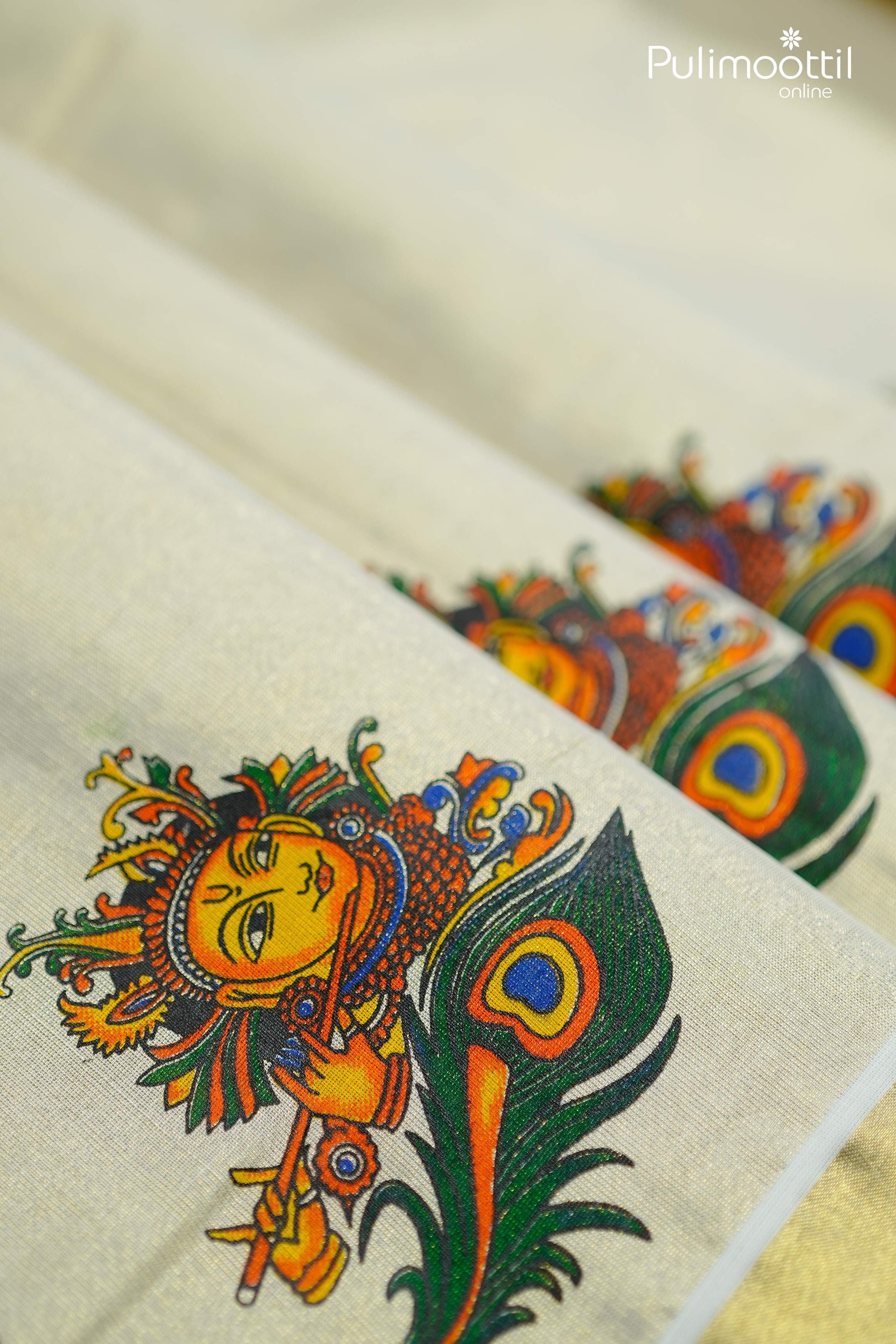Kerala Traditional Tissue Printed Set Saree.