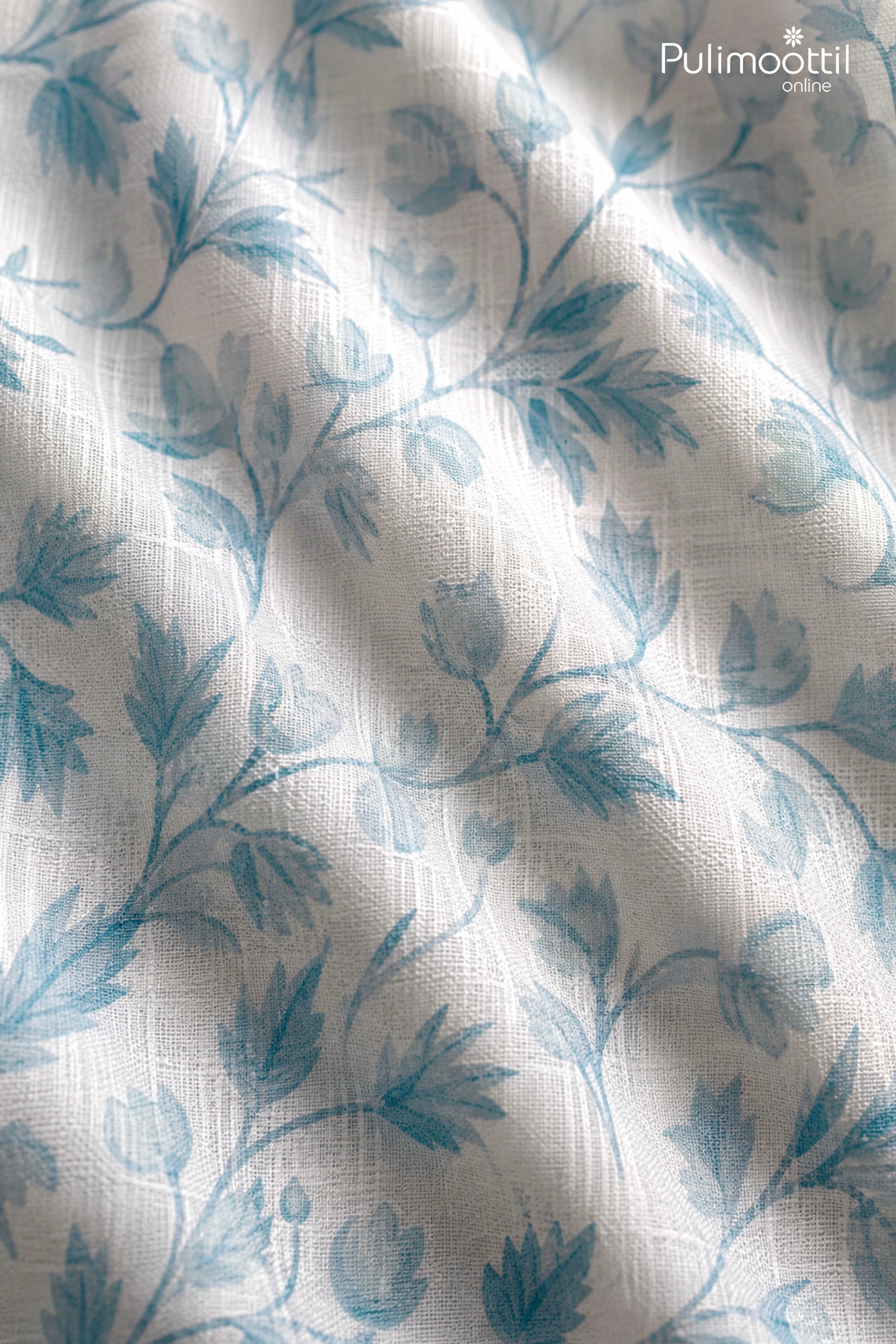 White Color Half Sleeve Mens Shirt With Floral Vine Print
