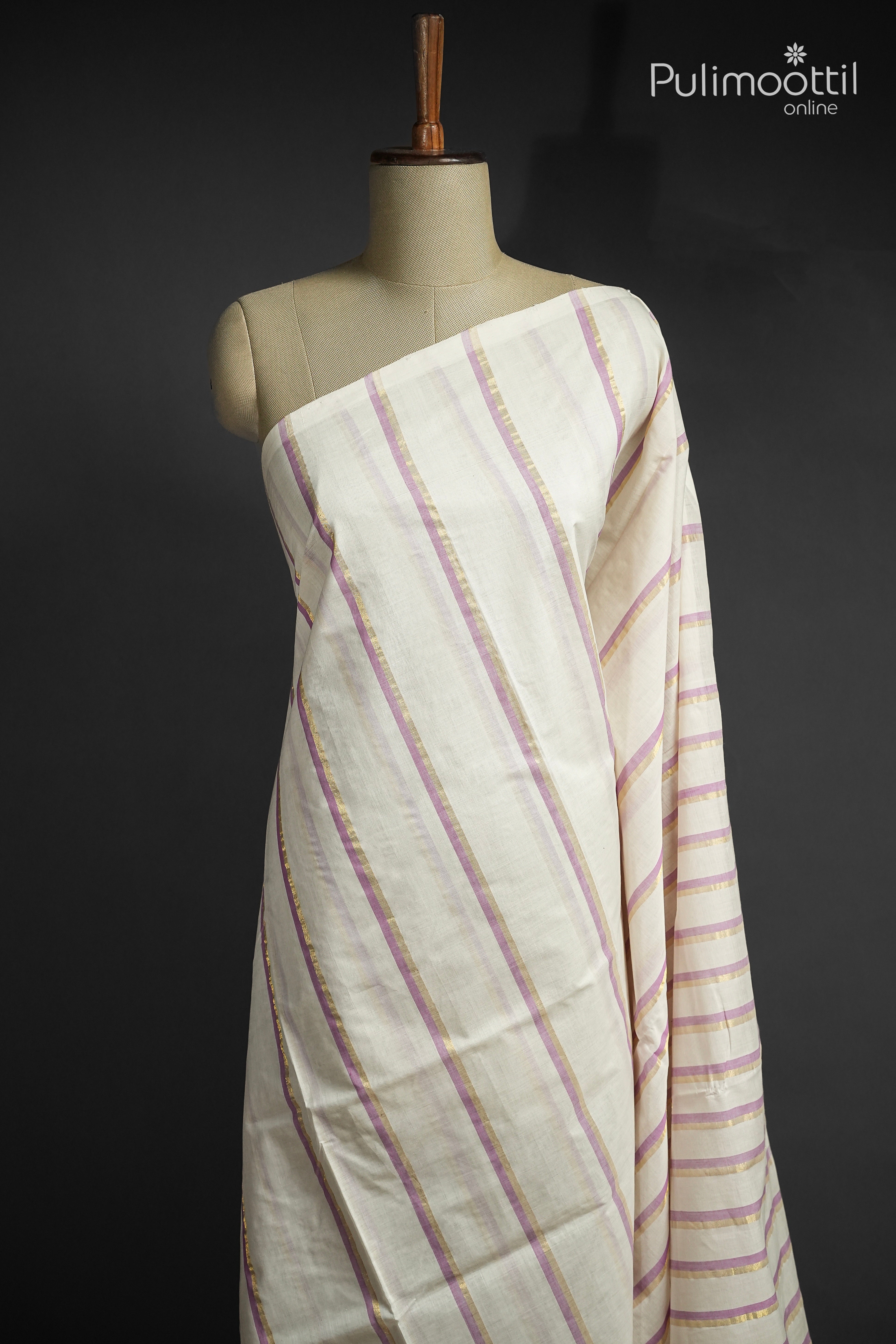 Off White Colour Handloom Saree