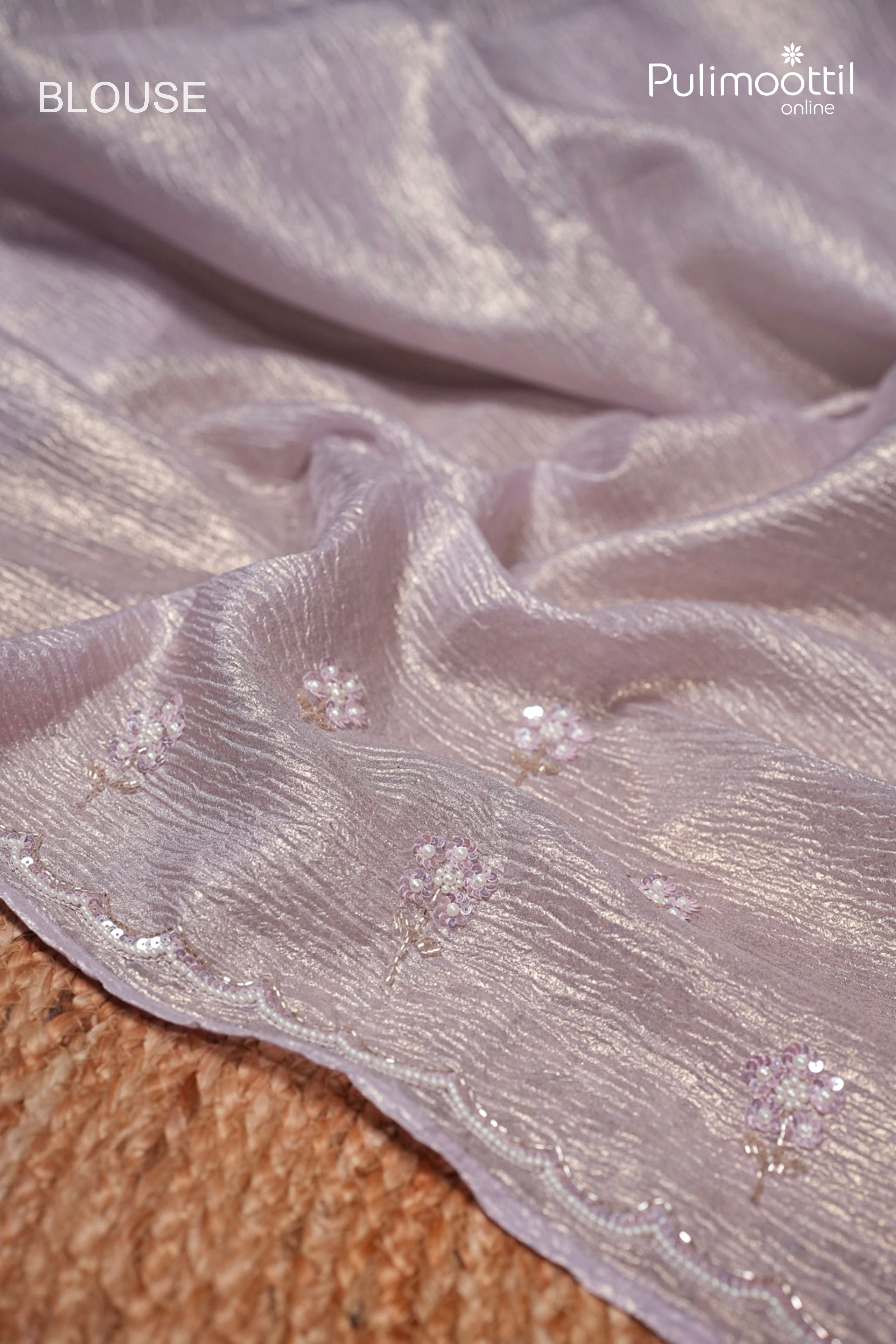Offwhite Colour Organza Fancy Saree