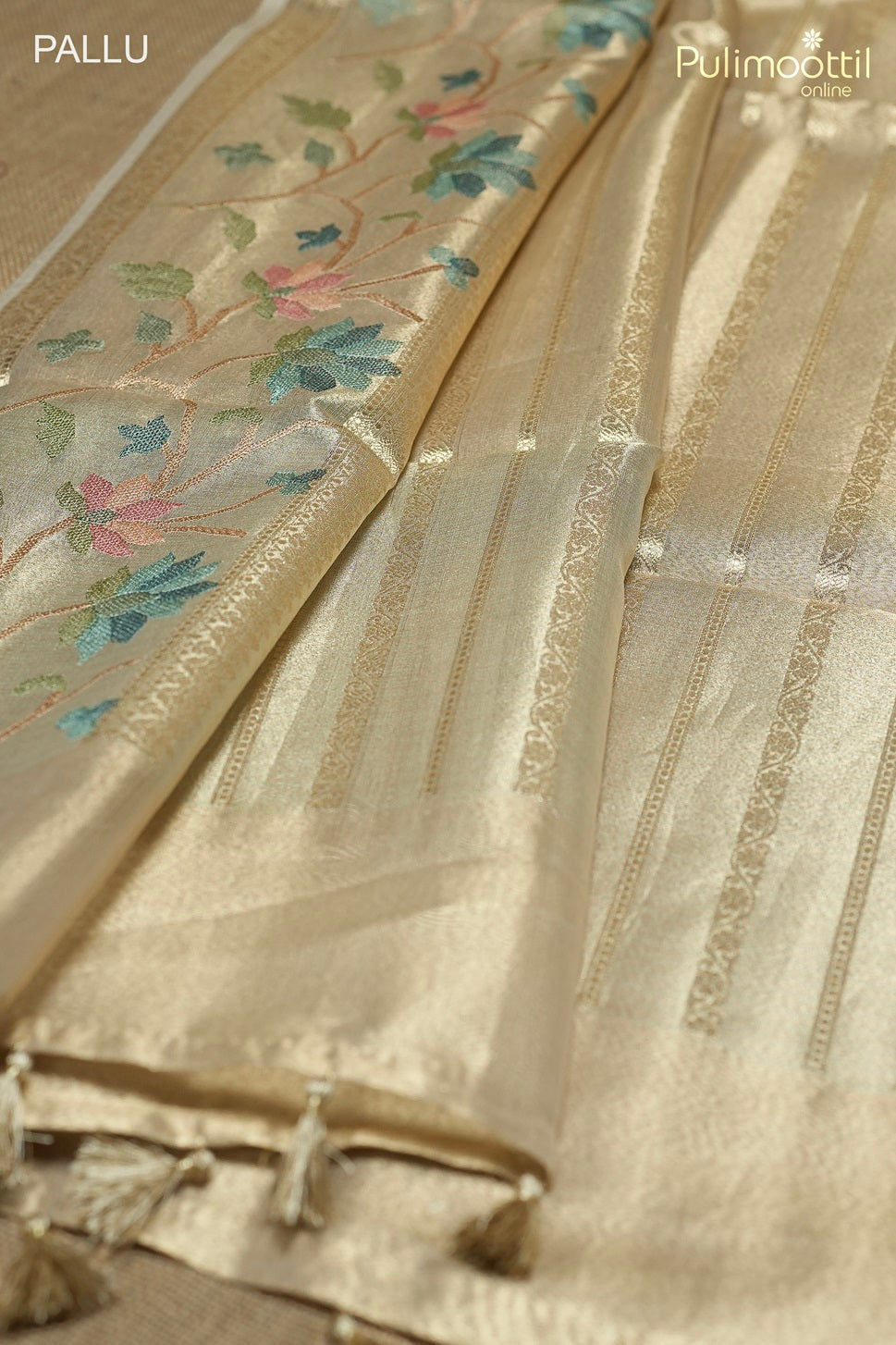 Golden Tissue Traditional Saree