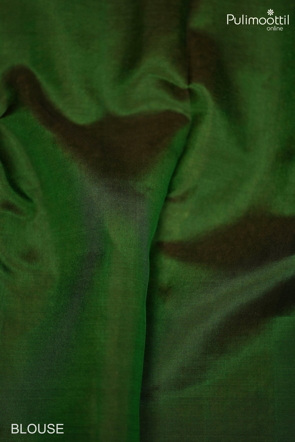 Bottle Green Colour Kanchipuram Designer Saree.