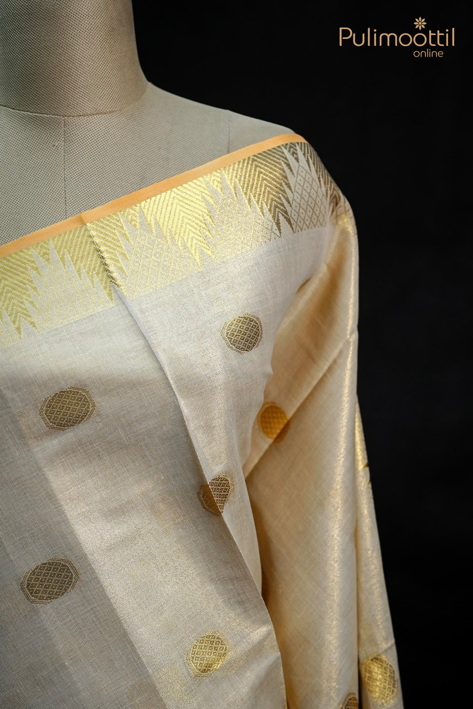 Golden Tissue Set Saree.