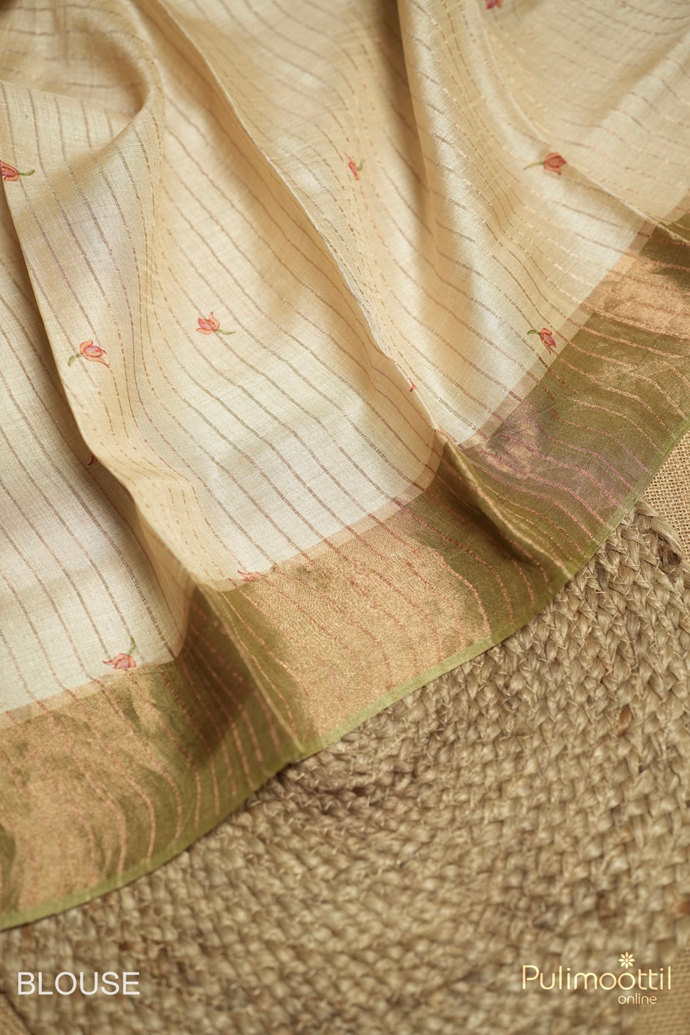 Multicolour Tussar Silk Saree