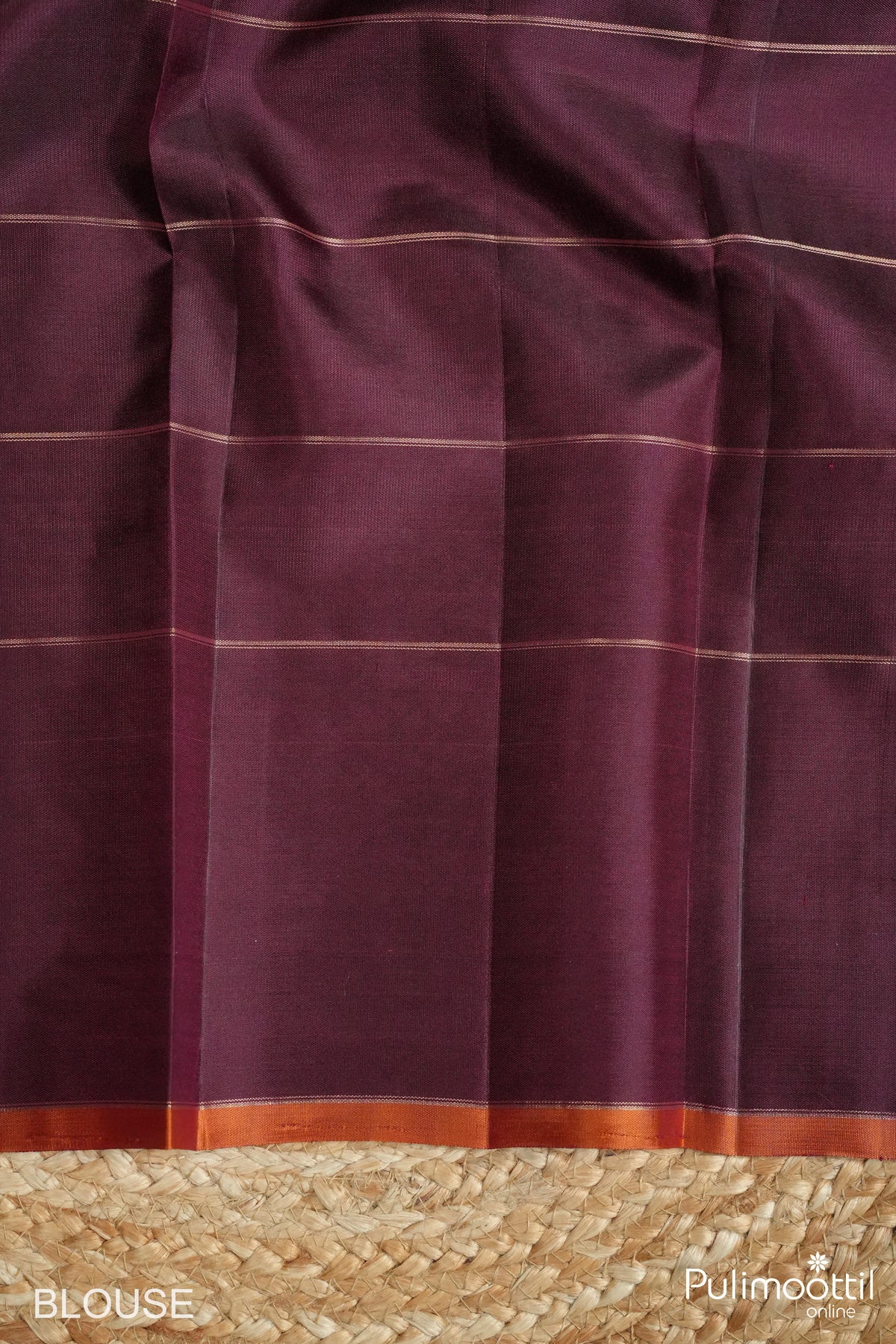 Wine Red Colour Kanchipuram Designer Saree