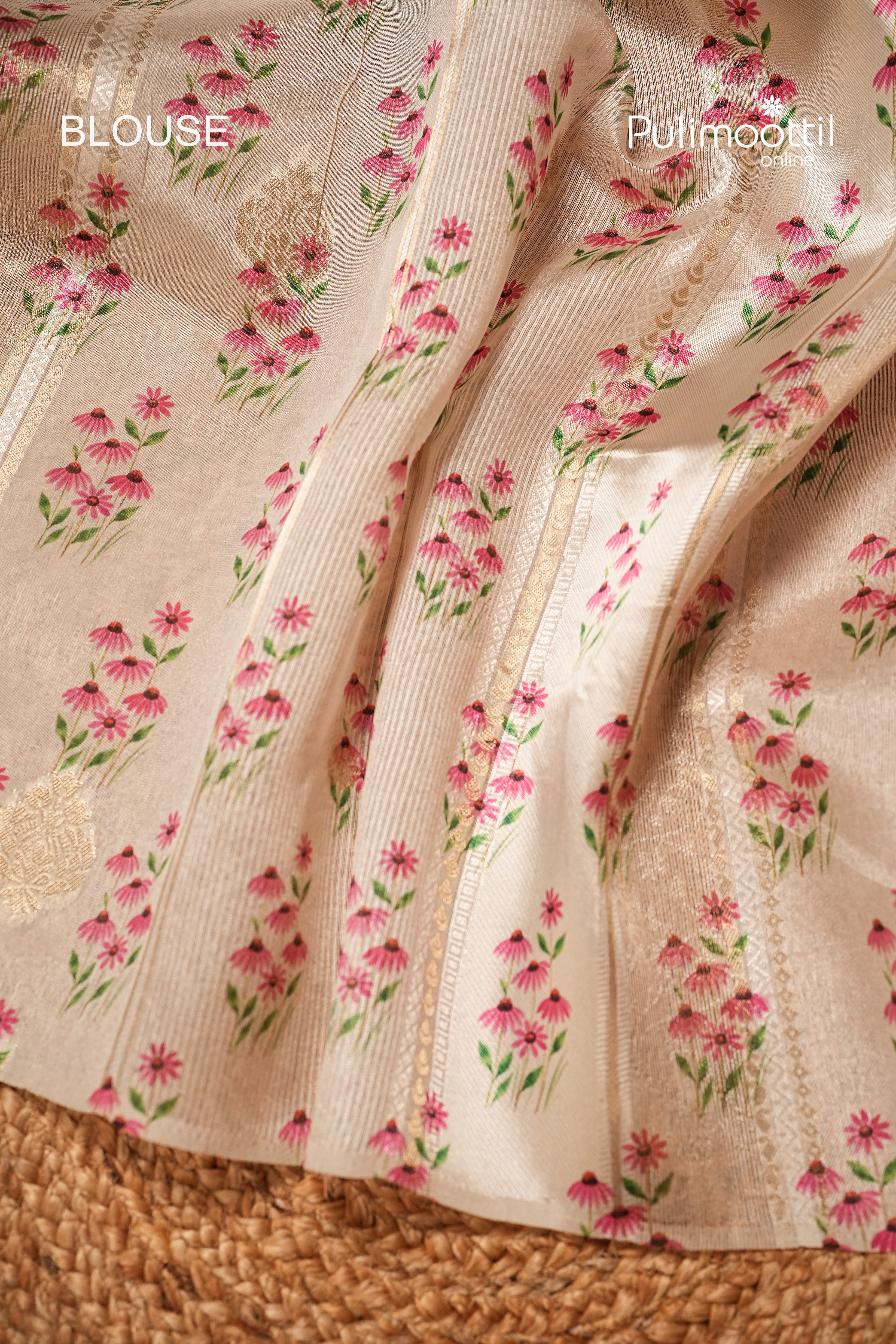 Offwhite Colour Organza Traditional Saree