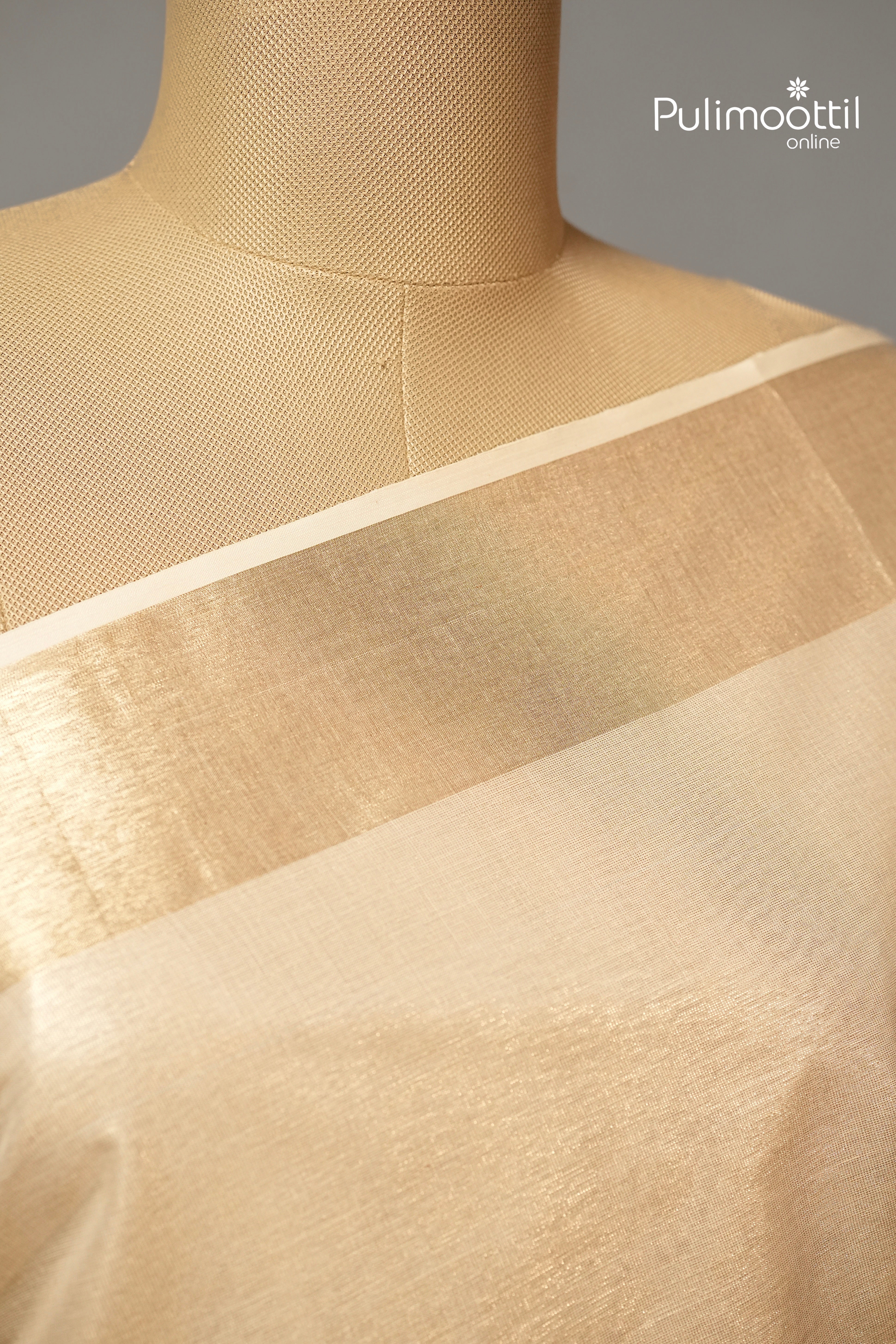 Kerala Traditional Golden Tissue Set Saree