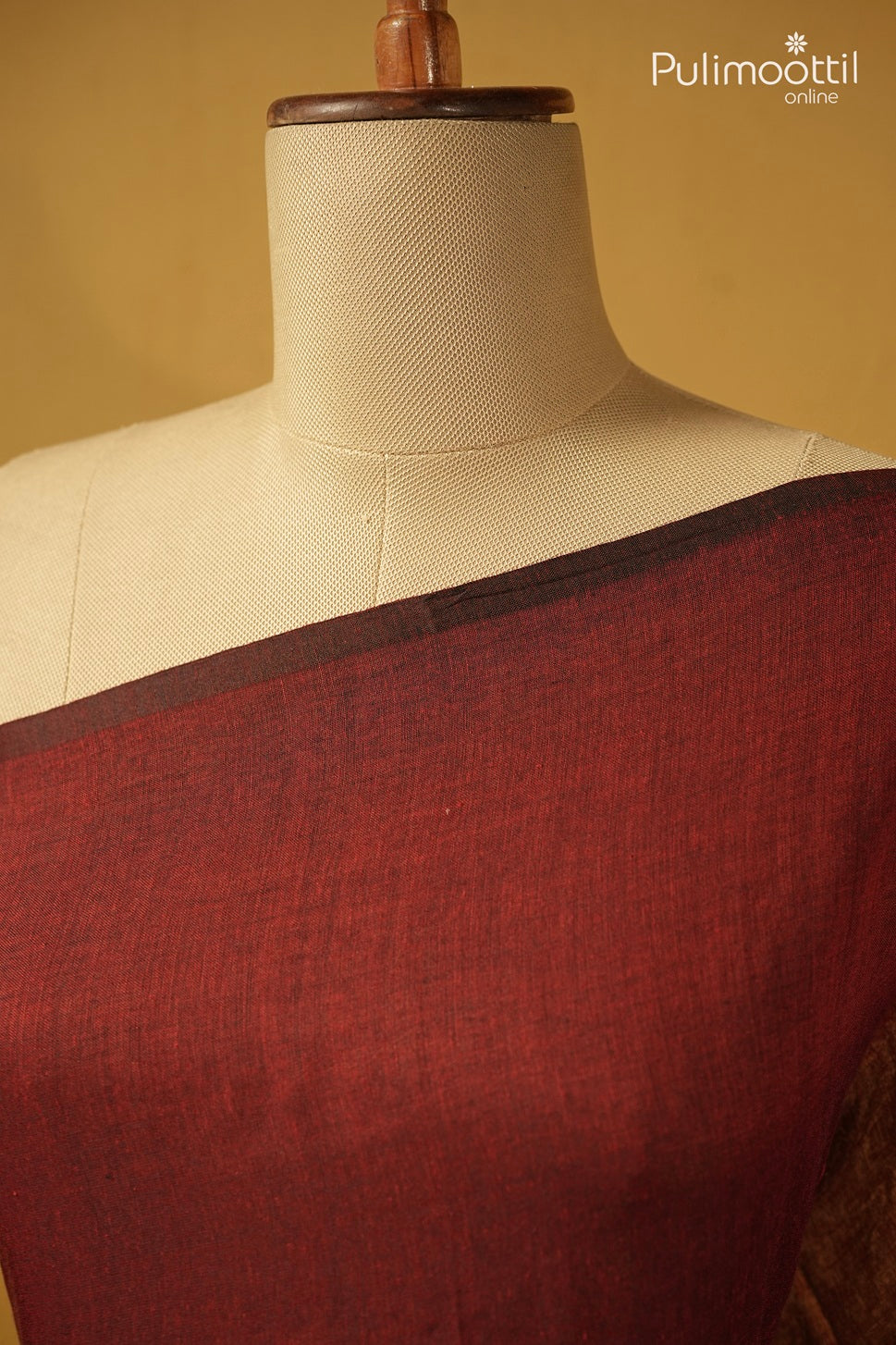 Maroon Colour Mul cotton Saree