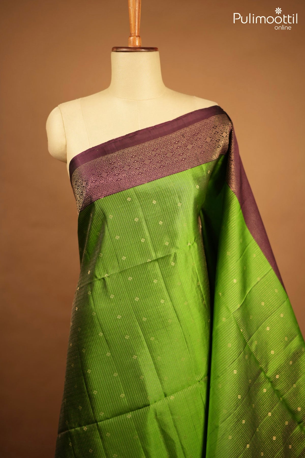 Light Green Colour Kanchipuram Soft Silk Saree