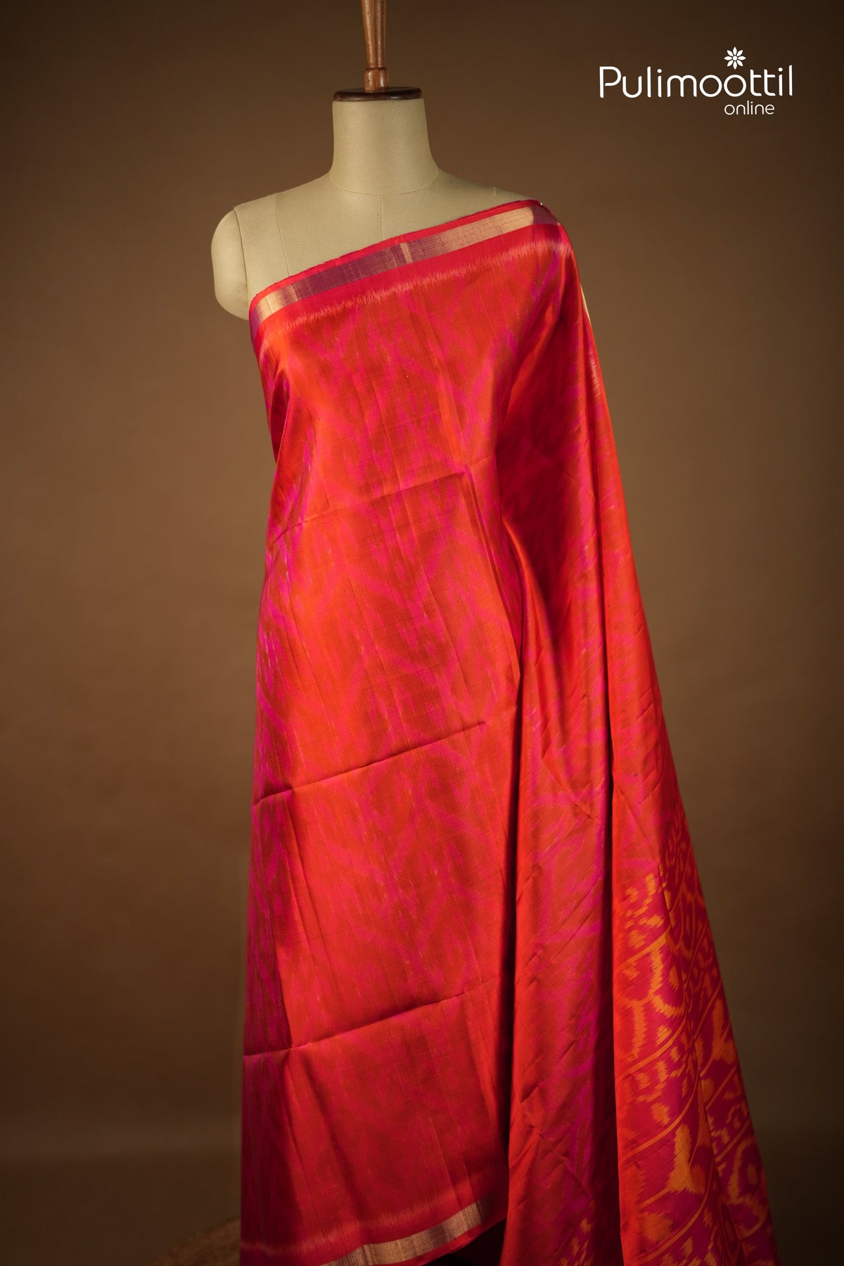 Multicolour Kanchipuram Soft Silk Saree