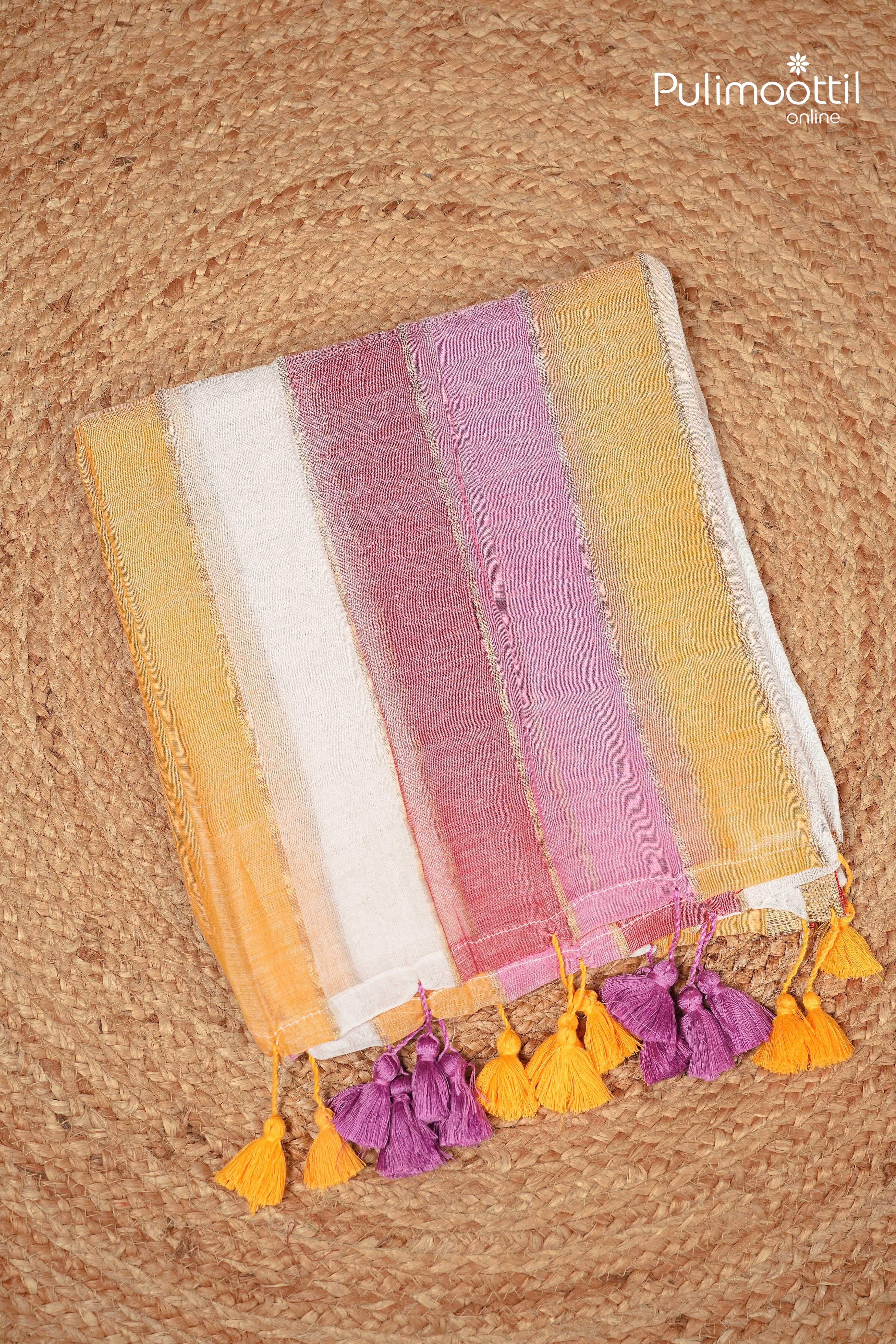 Multi Colour Mul Cotton Saree