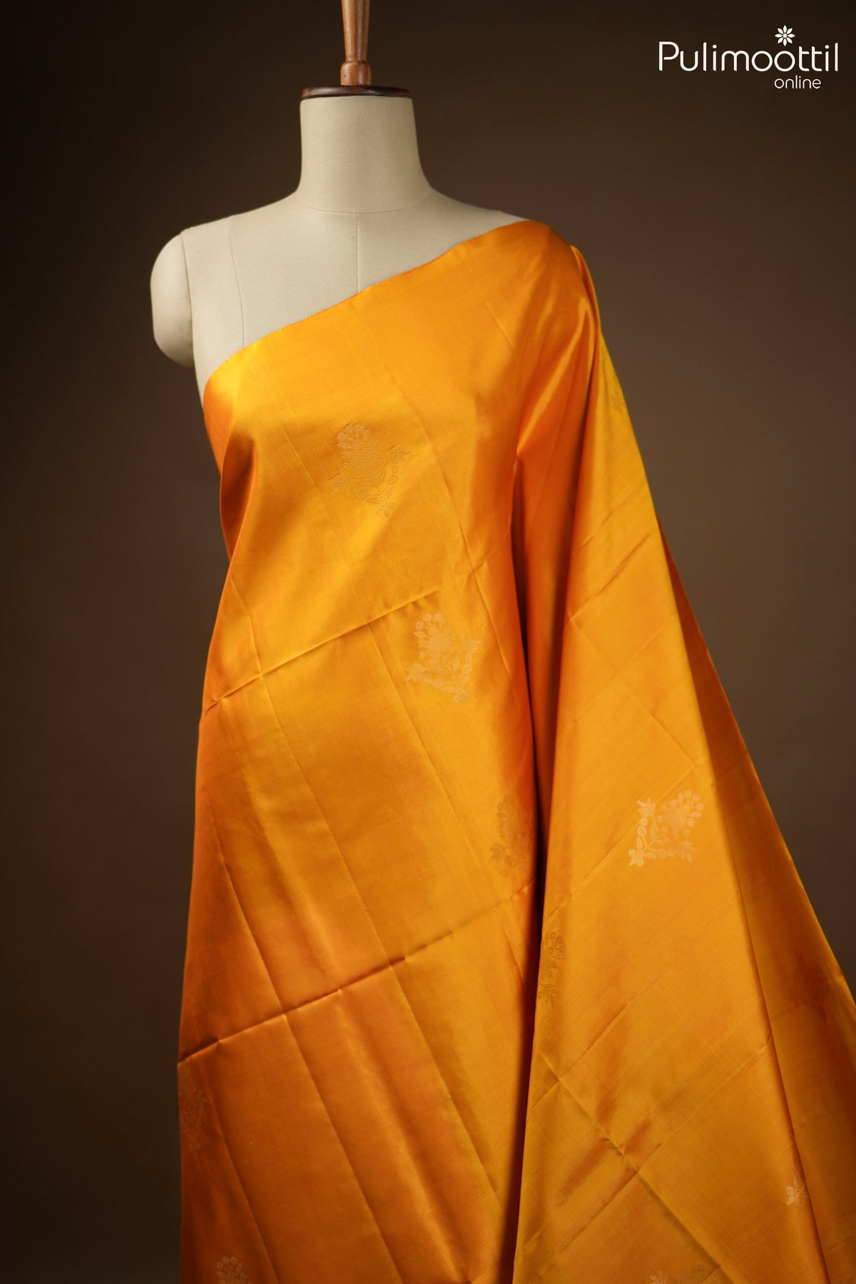 Mustard Yellow Colour Kanchipuram Soft Silk Saree