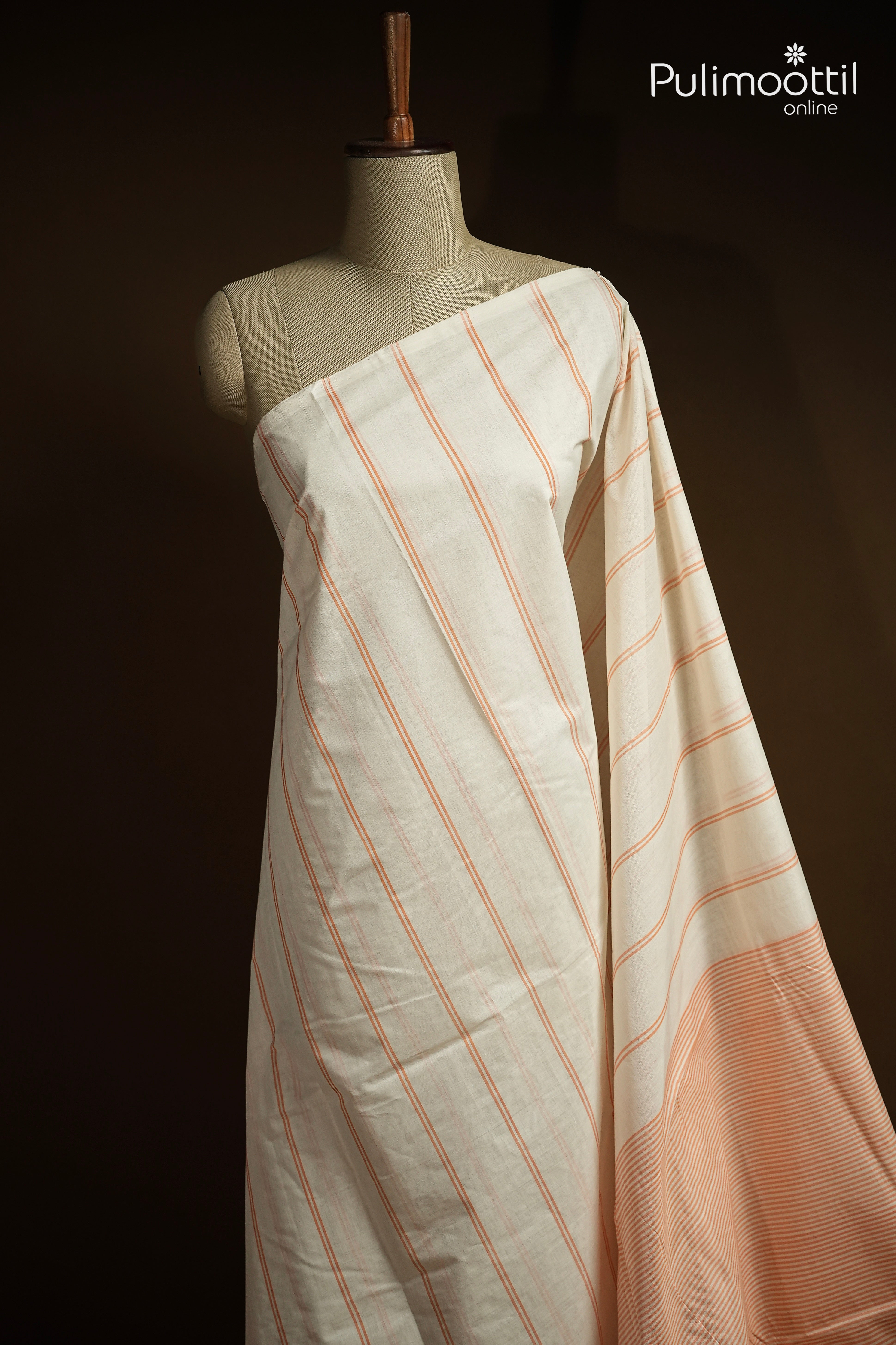Off White Colour Handloom Saree