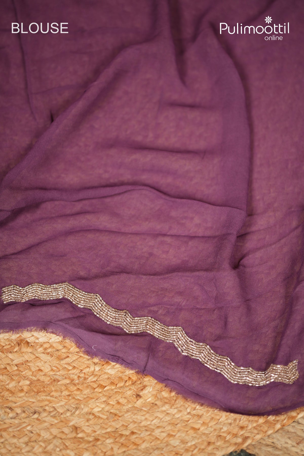 Purple Violet Colour Georgette Fancy Saree