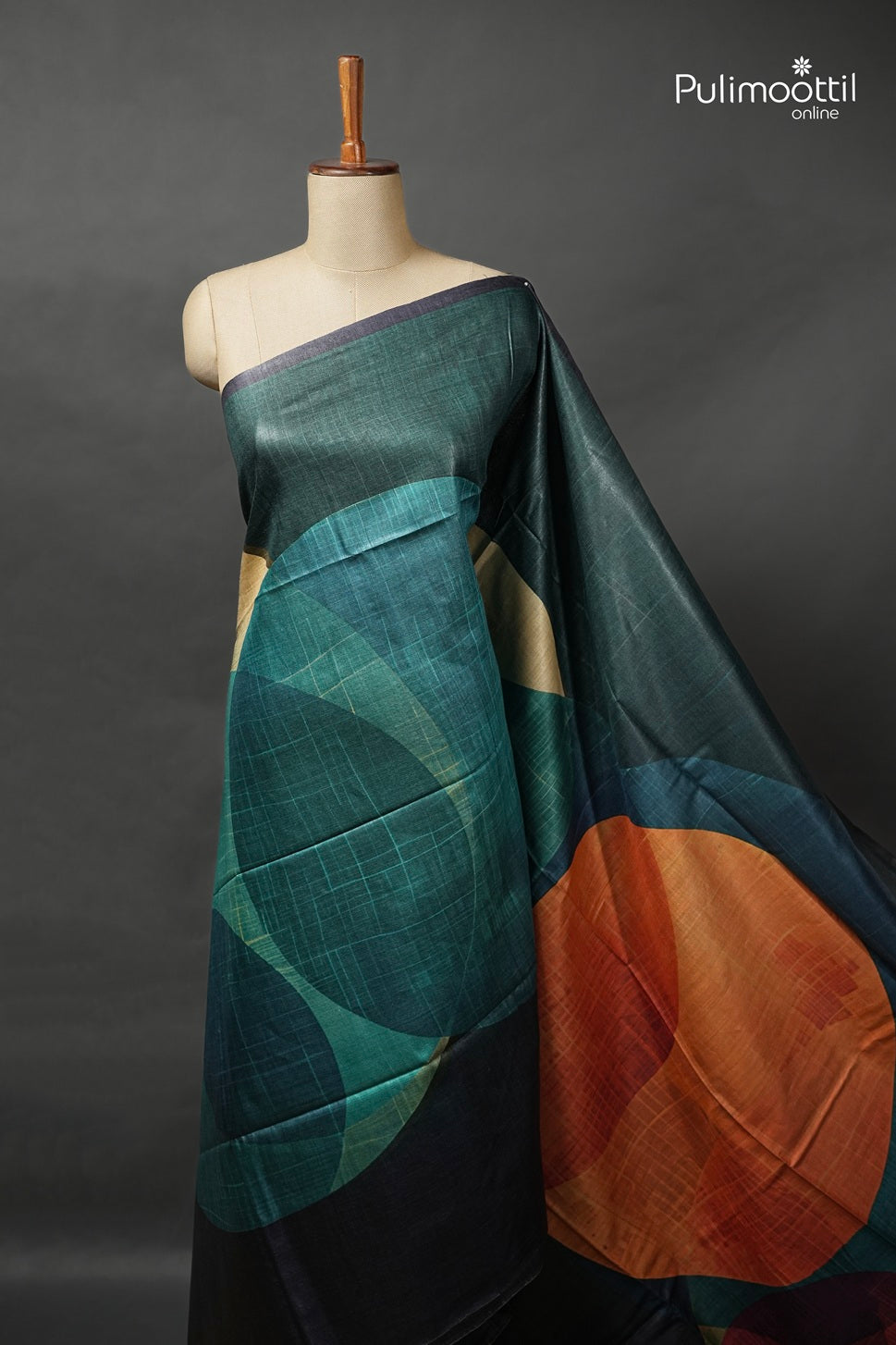 Multicolour Tussar Silk Saree
