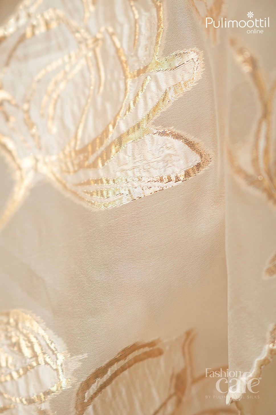 Offwhite Colour Turkish Organza Saree