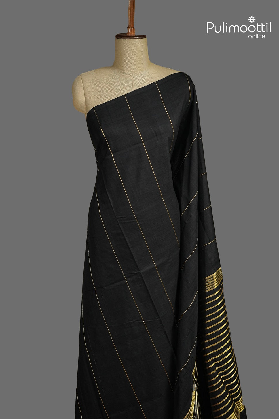 Black Colour Handloom Saree