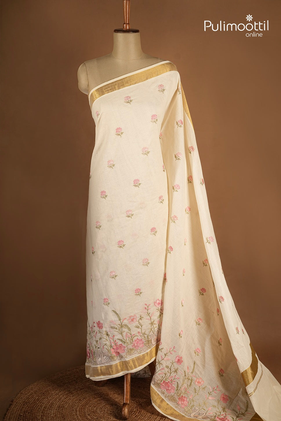 Kerala Traditional Cotton Set Saree