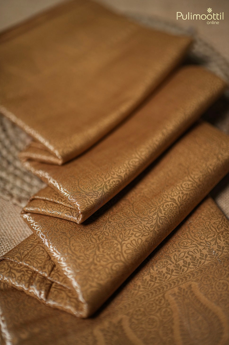 Light Golden Colour Chiniya Banarasi Saree
