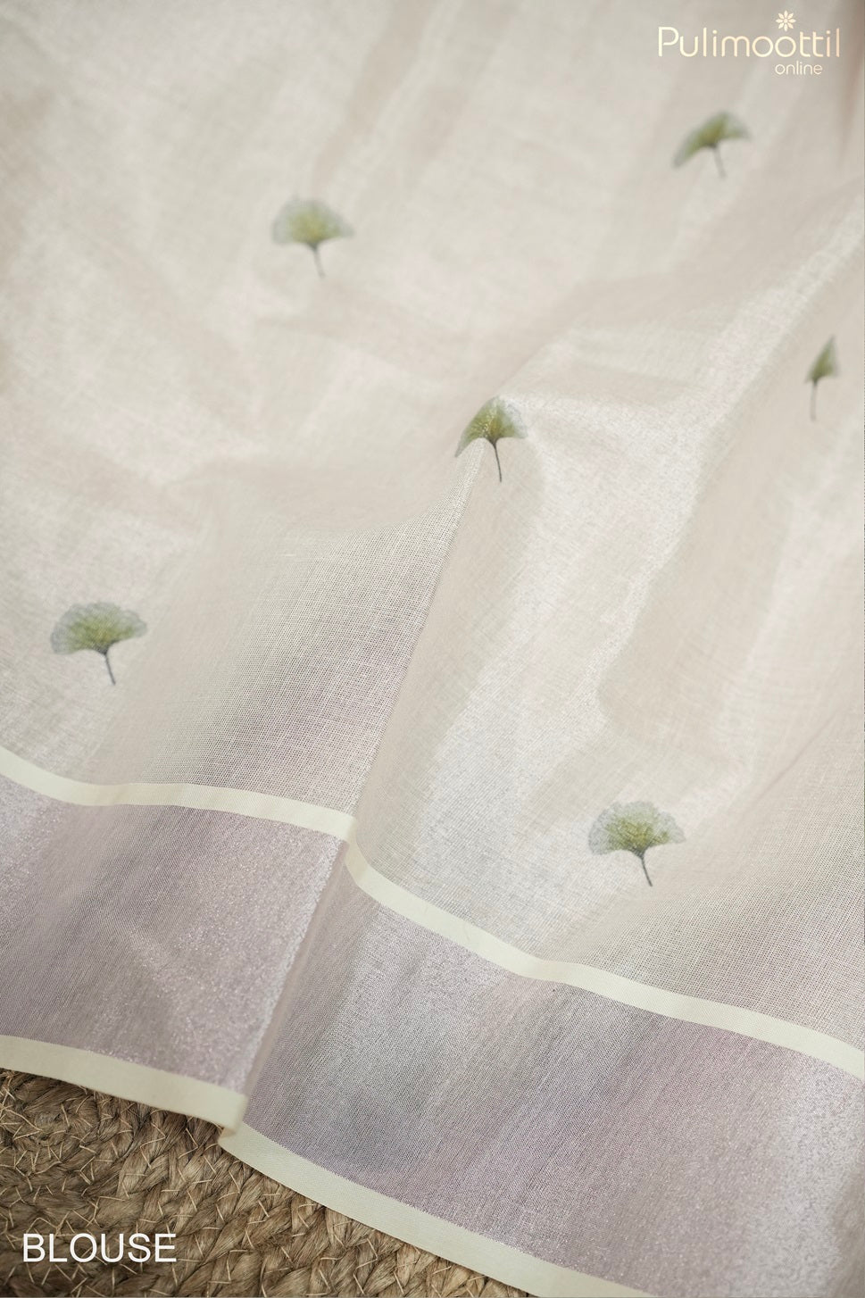 Kerala Traditional Rose Gold Tissue Set Saree