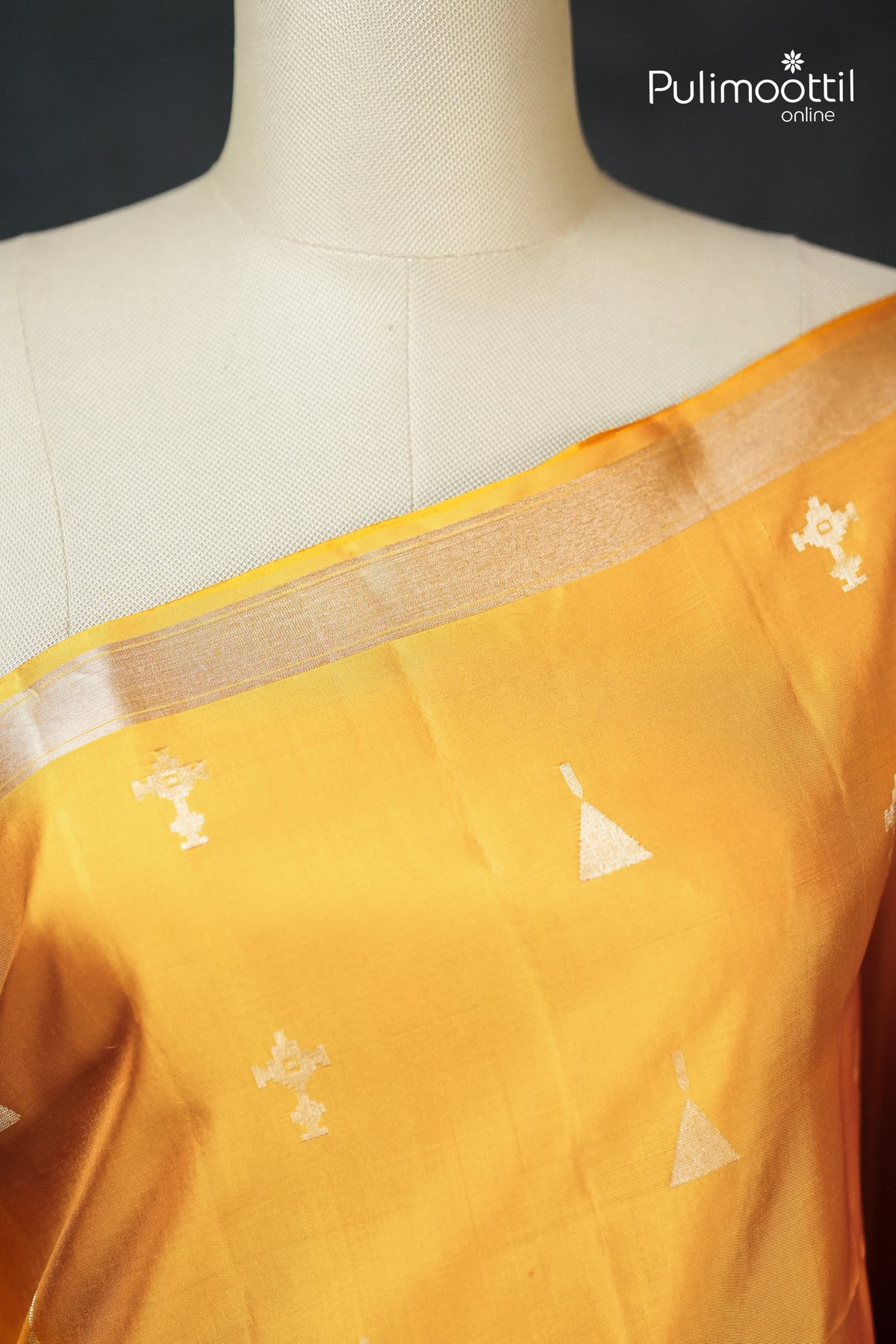Mustard Yellow Colour Kanchipuram Soft Silk Saree