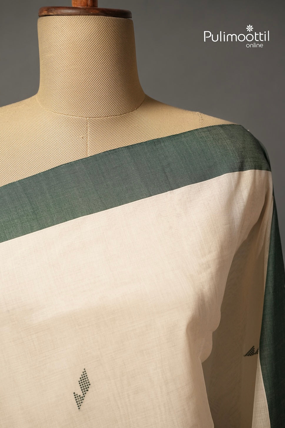 Offwhite Colour Kerala Traditional Handloom Set Saree