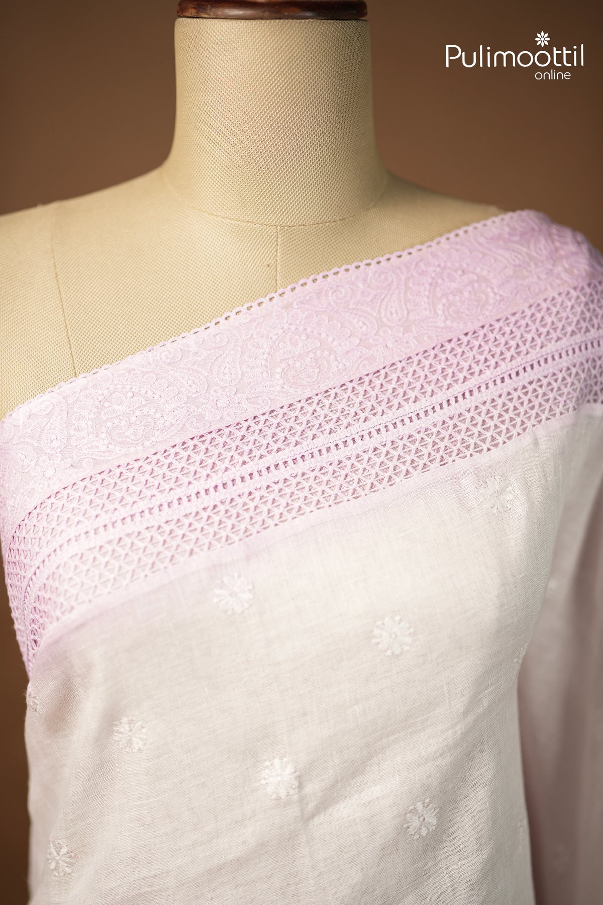 Offwhite Colour Linen Saree