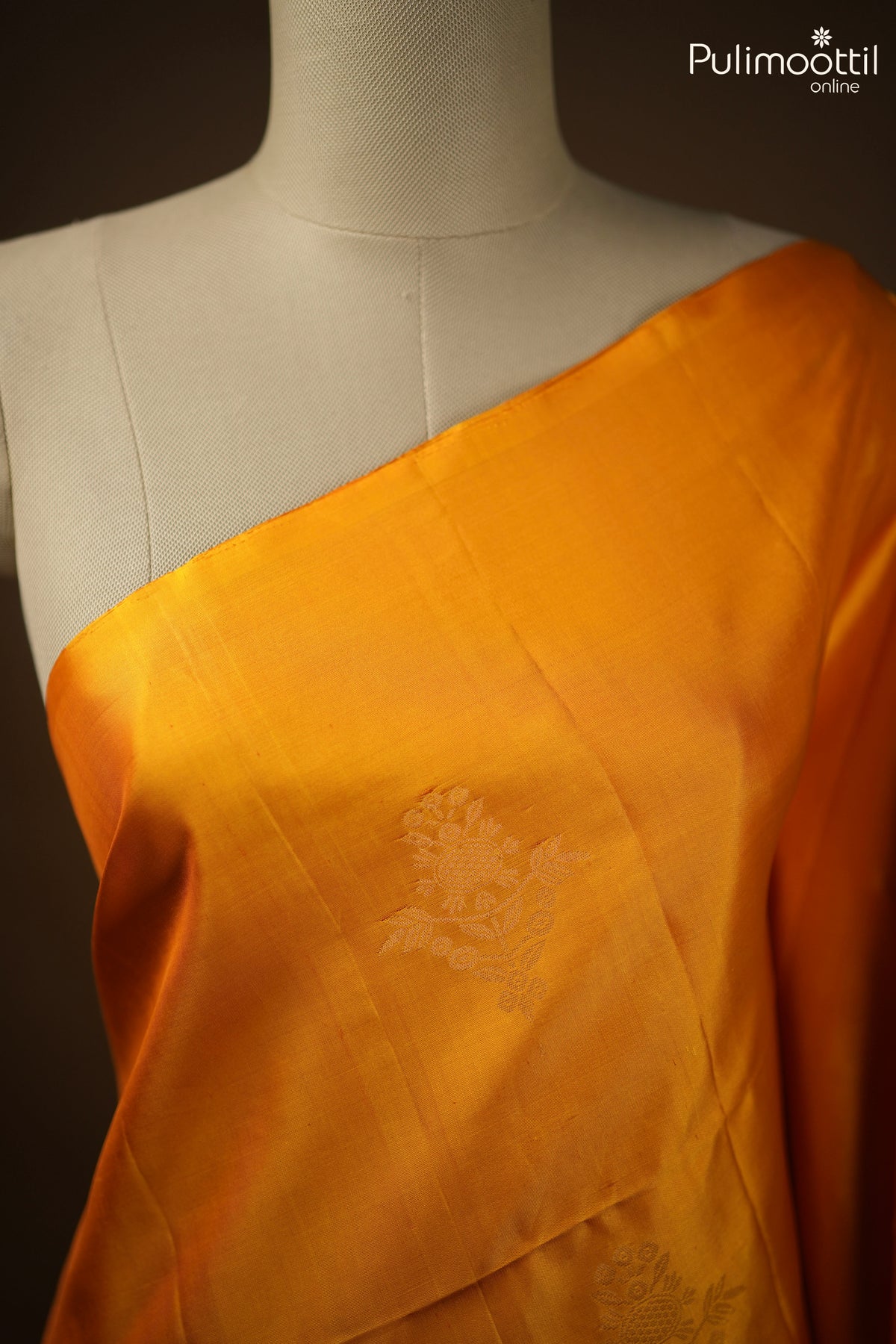 Mustard Yellow Colour Kanchipuram Soft Silk Saree