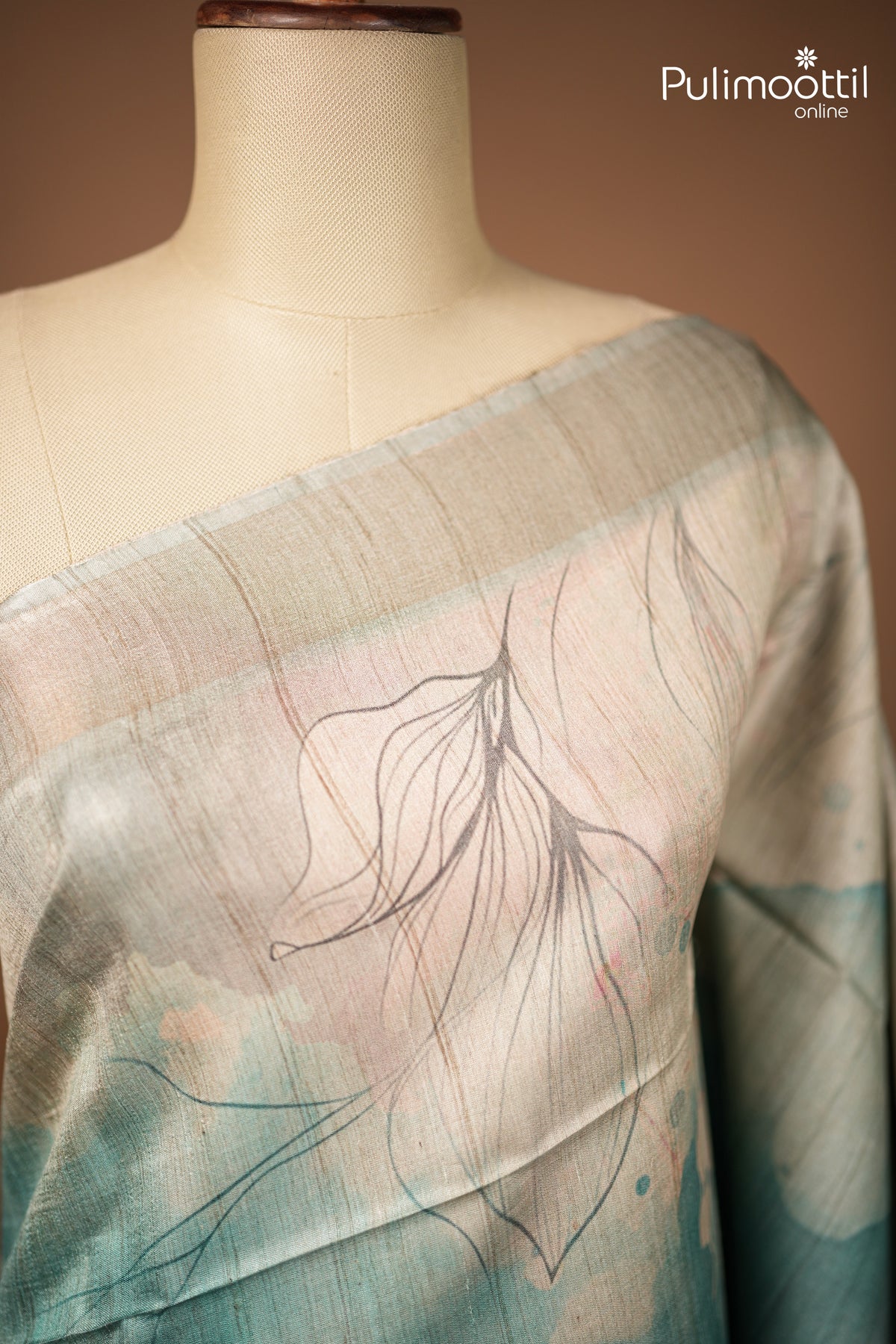 Multicolour Tussar & Jute Silk Saree