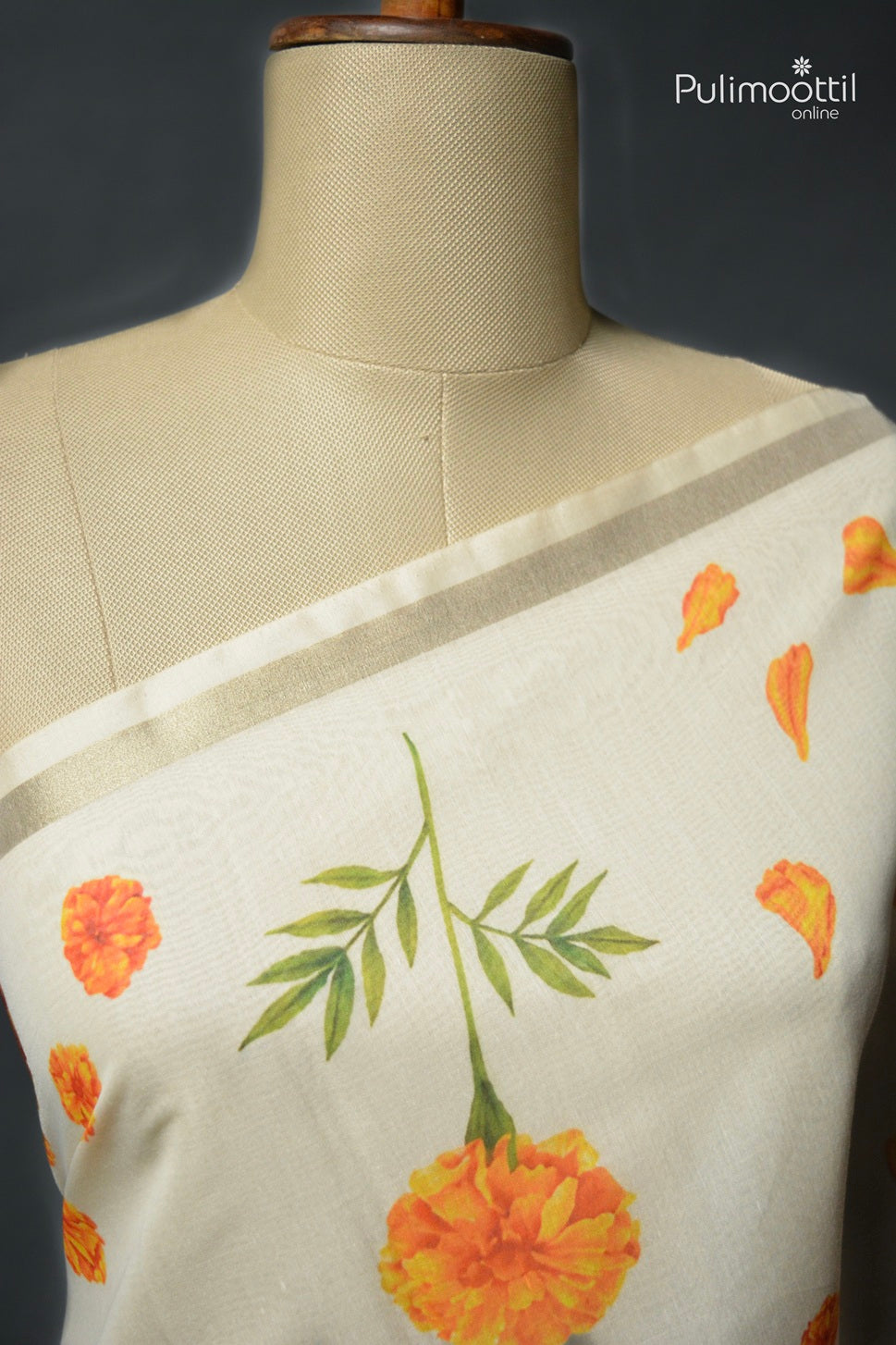 Semi Chanderi Traditional Saree