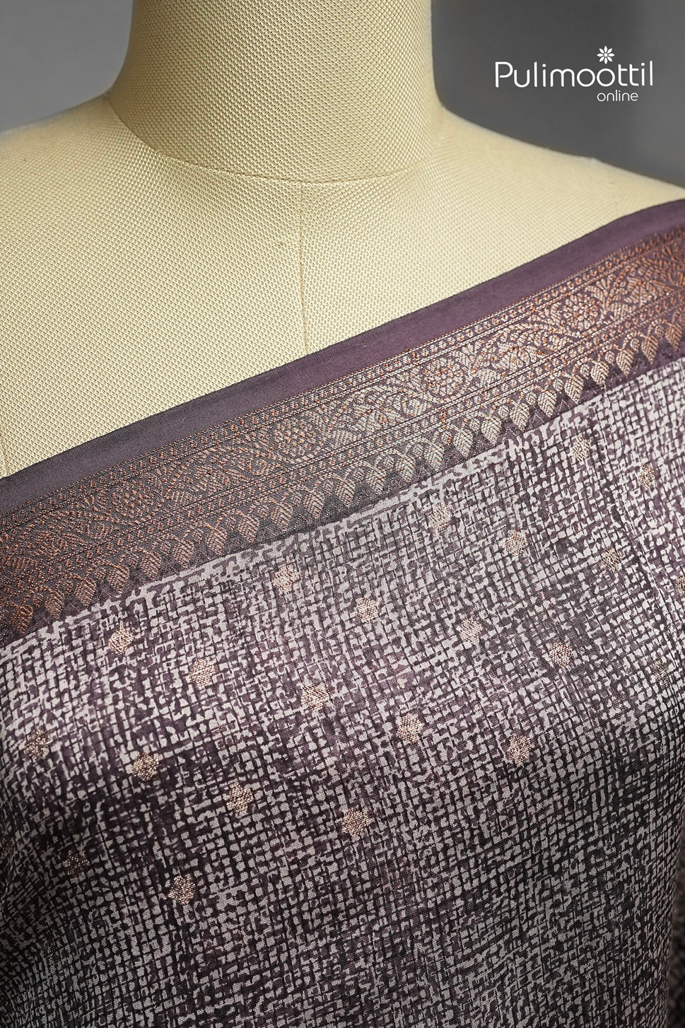 Purple Colour Chanderi Saree