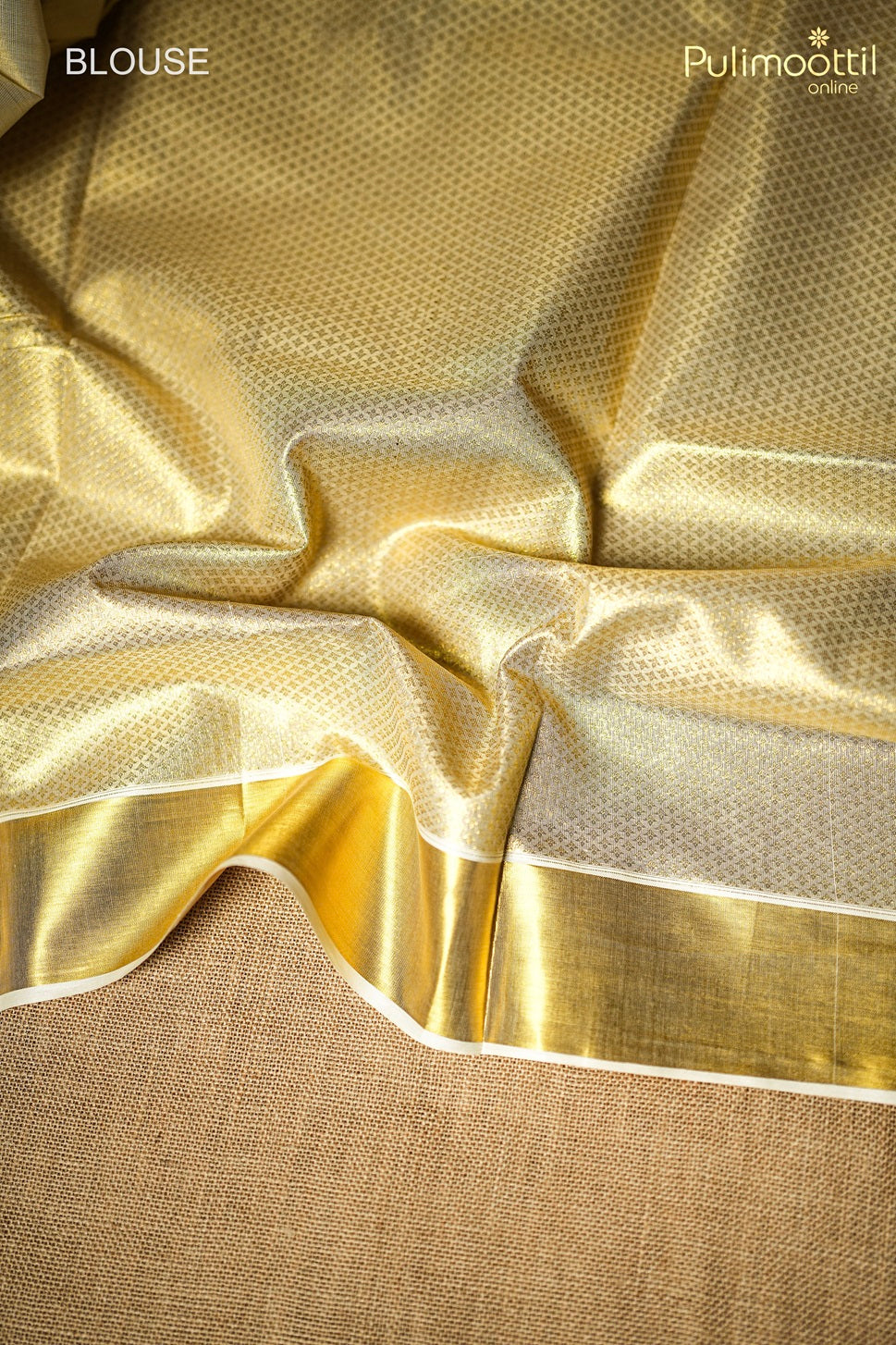Kerala Traditional Golden Set Saree