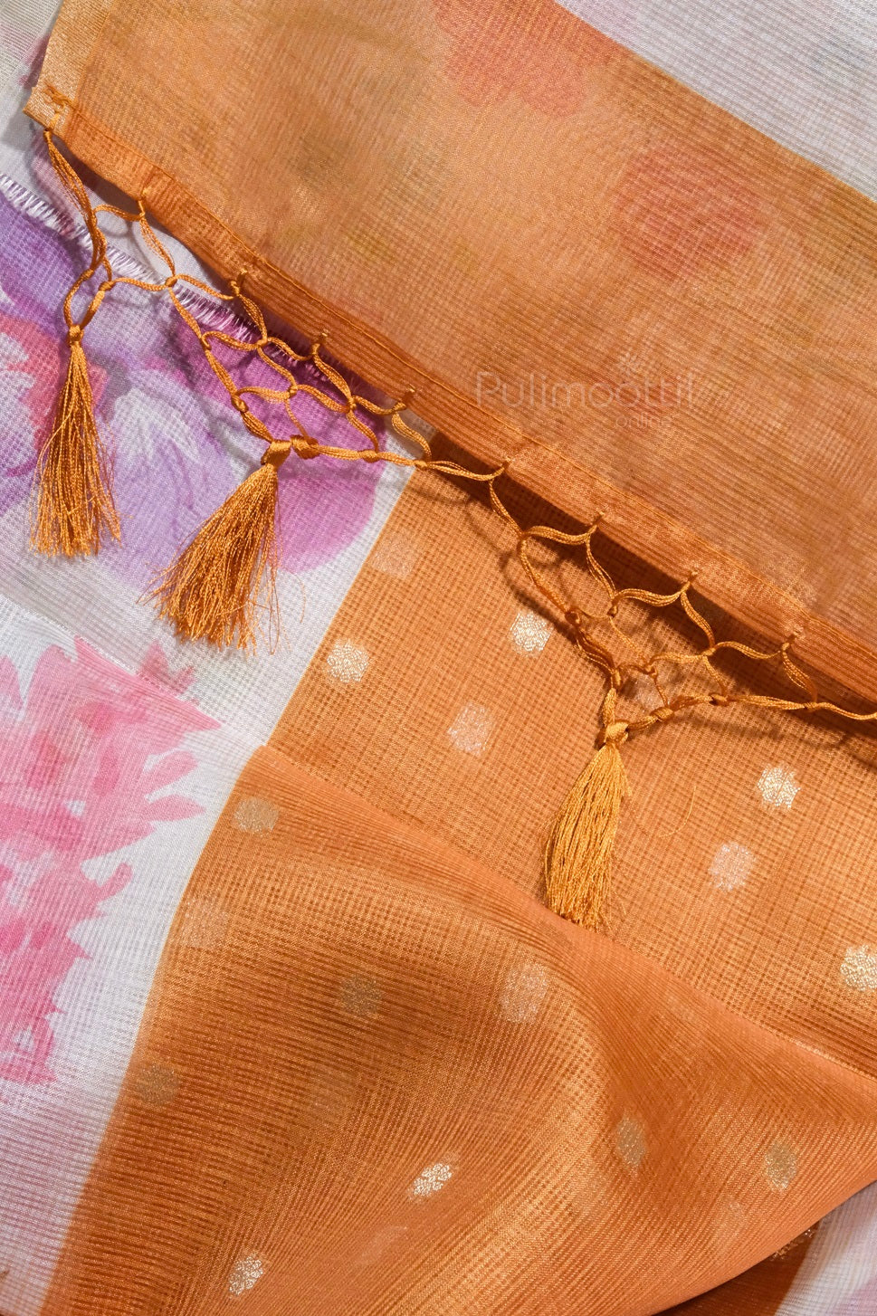 Mustard Yellow Color Net Kota Saree