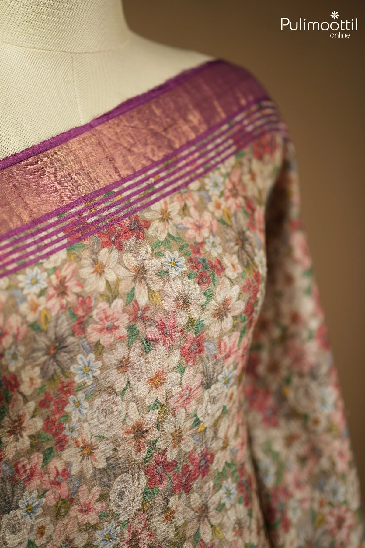 Multicolour Jute Silk Saree