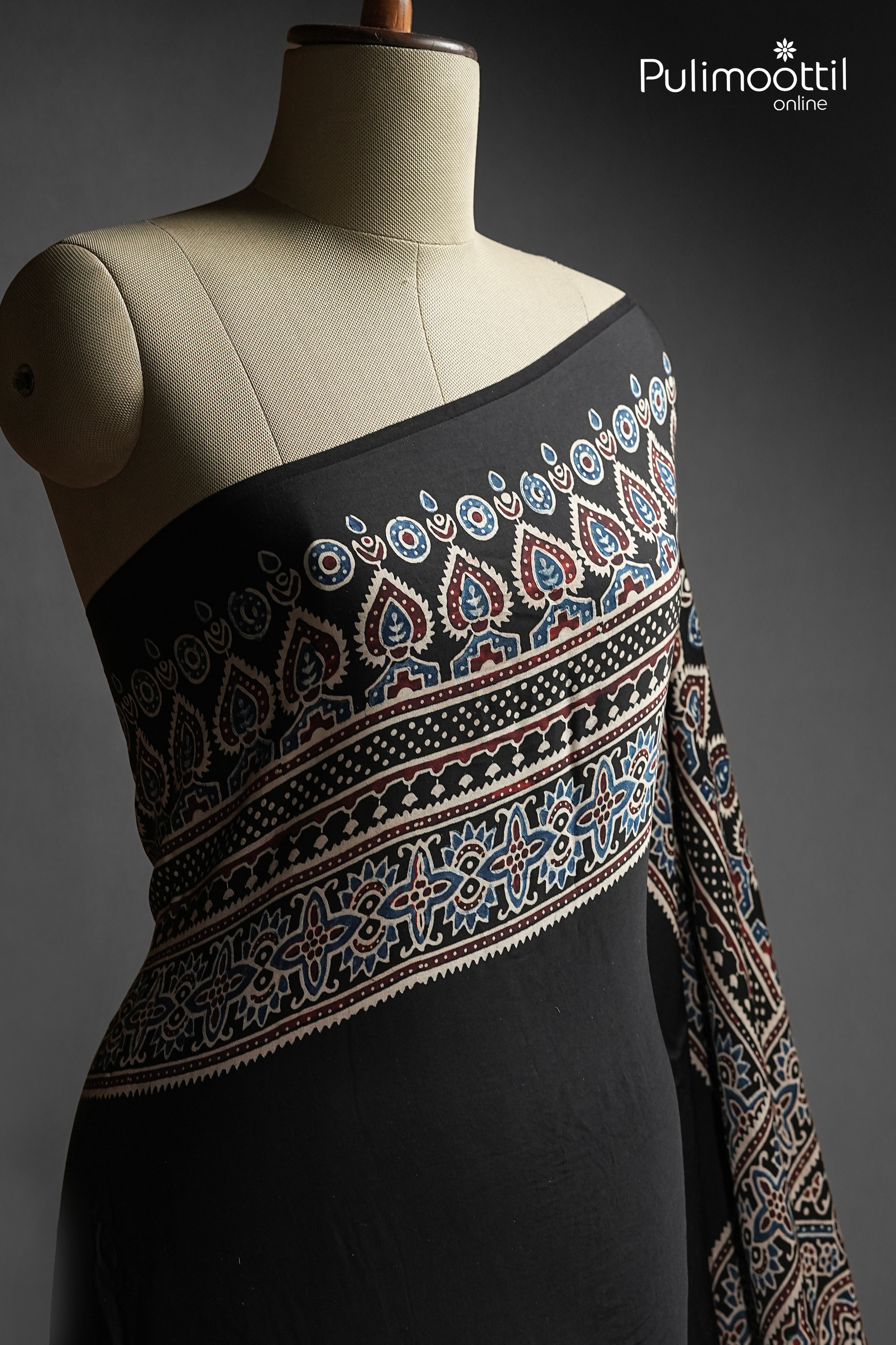 Black Colour Modal Silk Saree