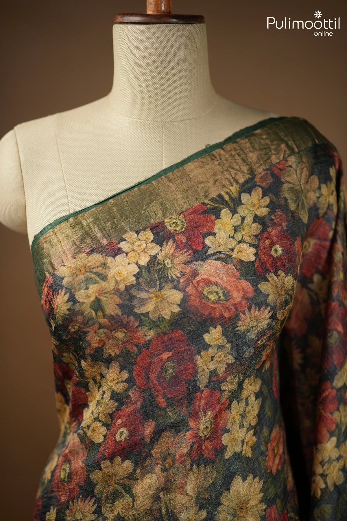 Multicolour Jute Silk Saree