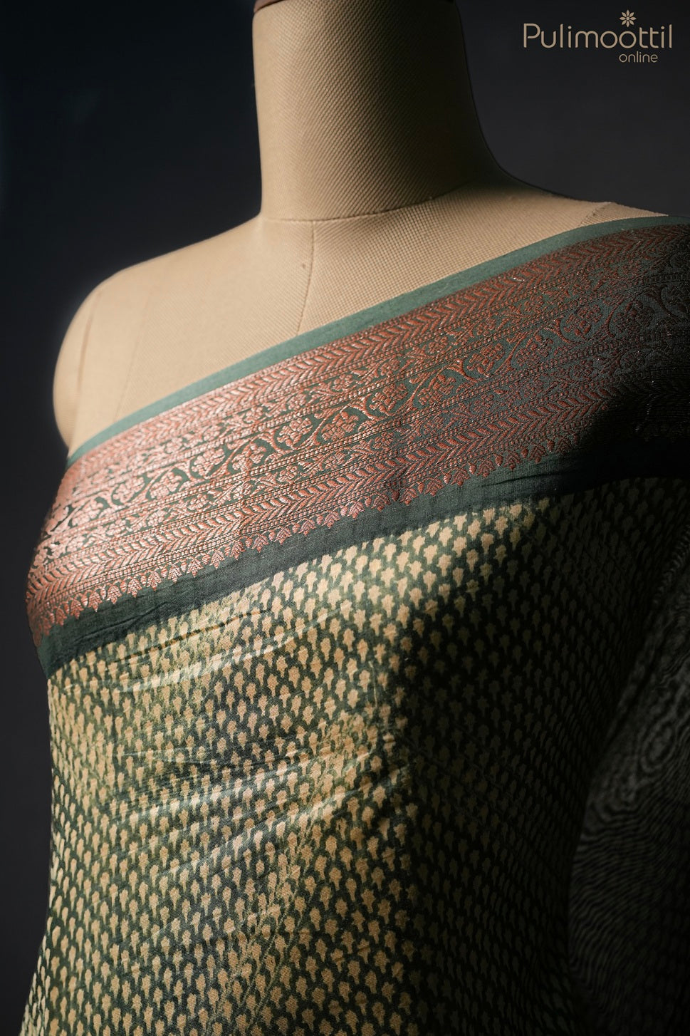 Multi color Chanderi silk saree