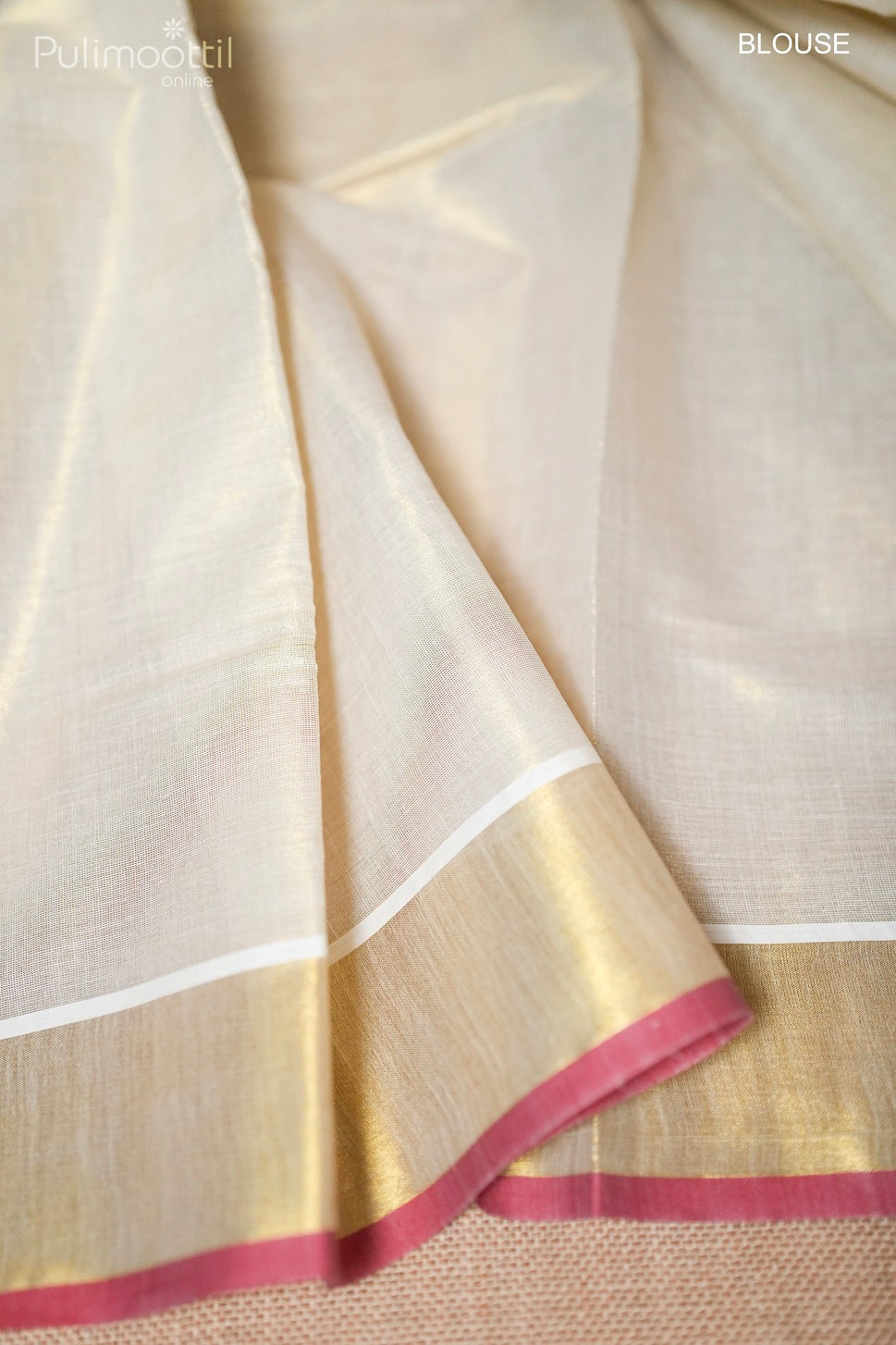 Kerala Traditional Golden Tissue Set Saree