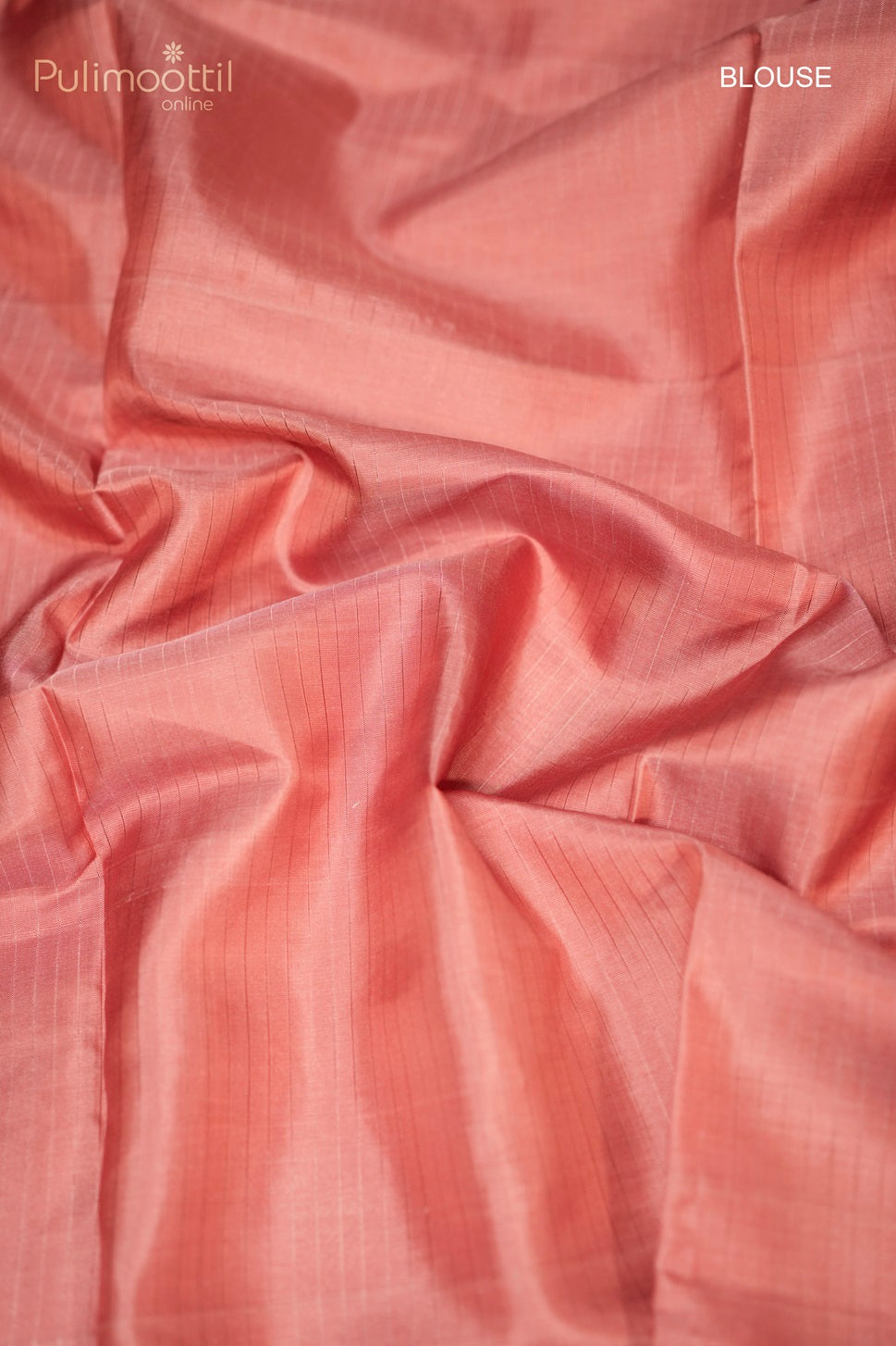 Floral Pastel Peach Colour Kanchipuram Saree