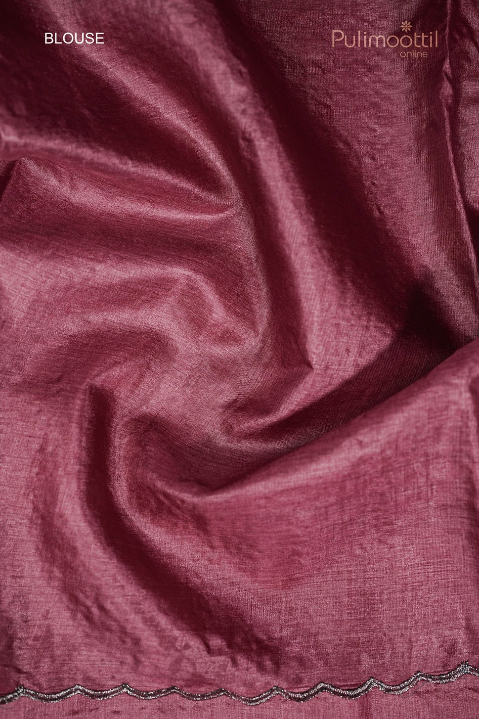 Pastel Onion Colour Tussar Silk Saree