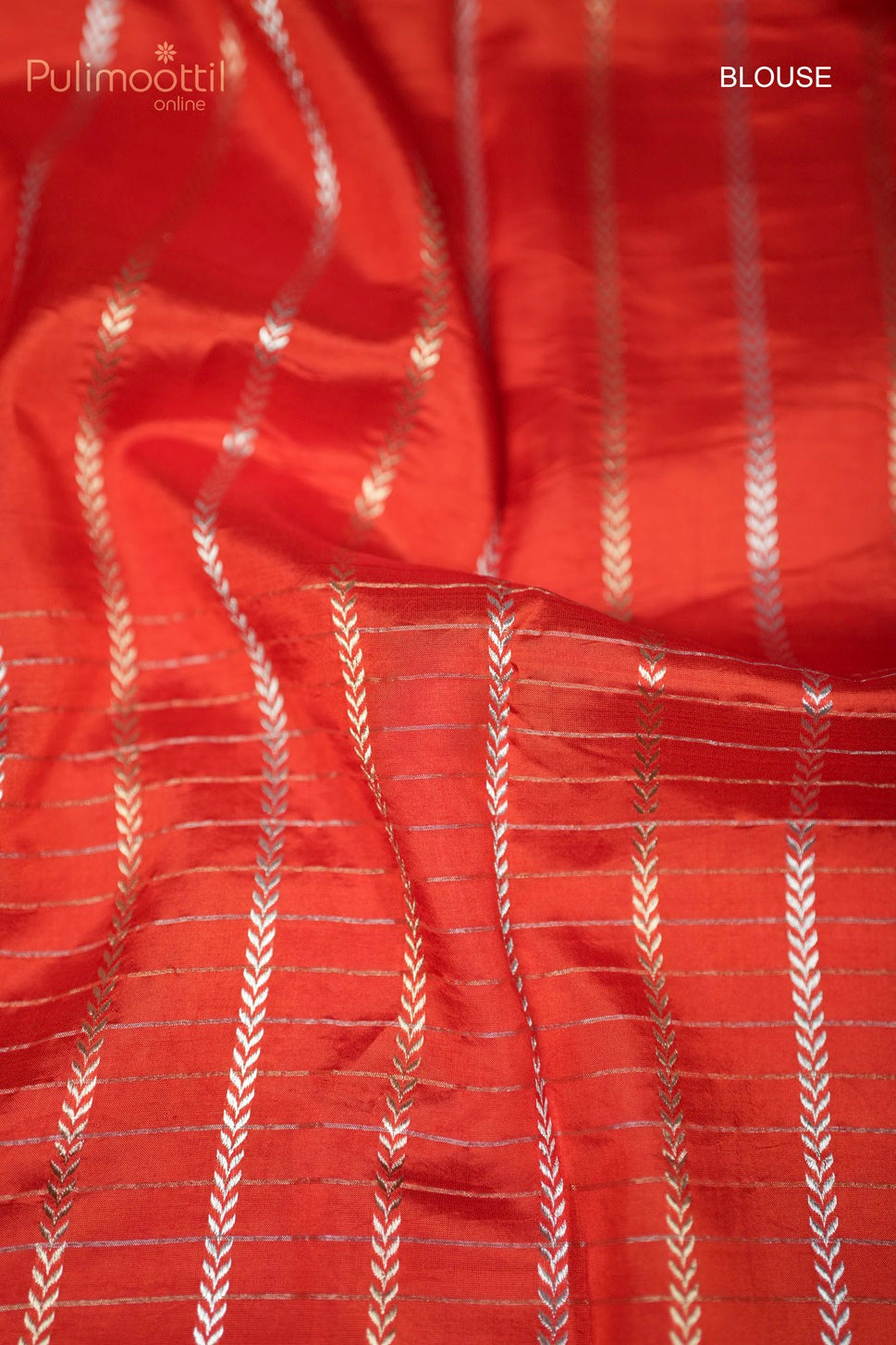 Orange Colour Mango Silk Saree