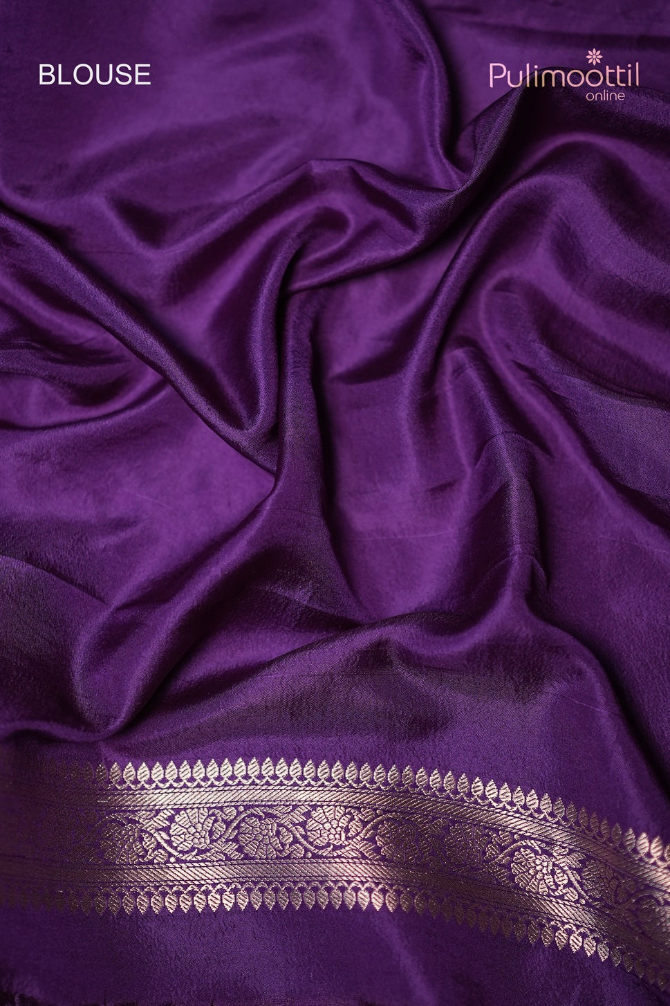Violet Colour Banarasi Silk Saree
