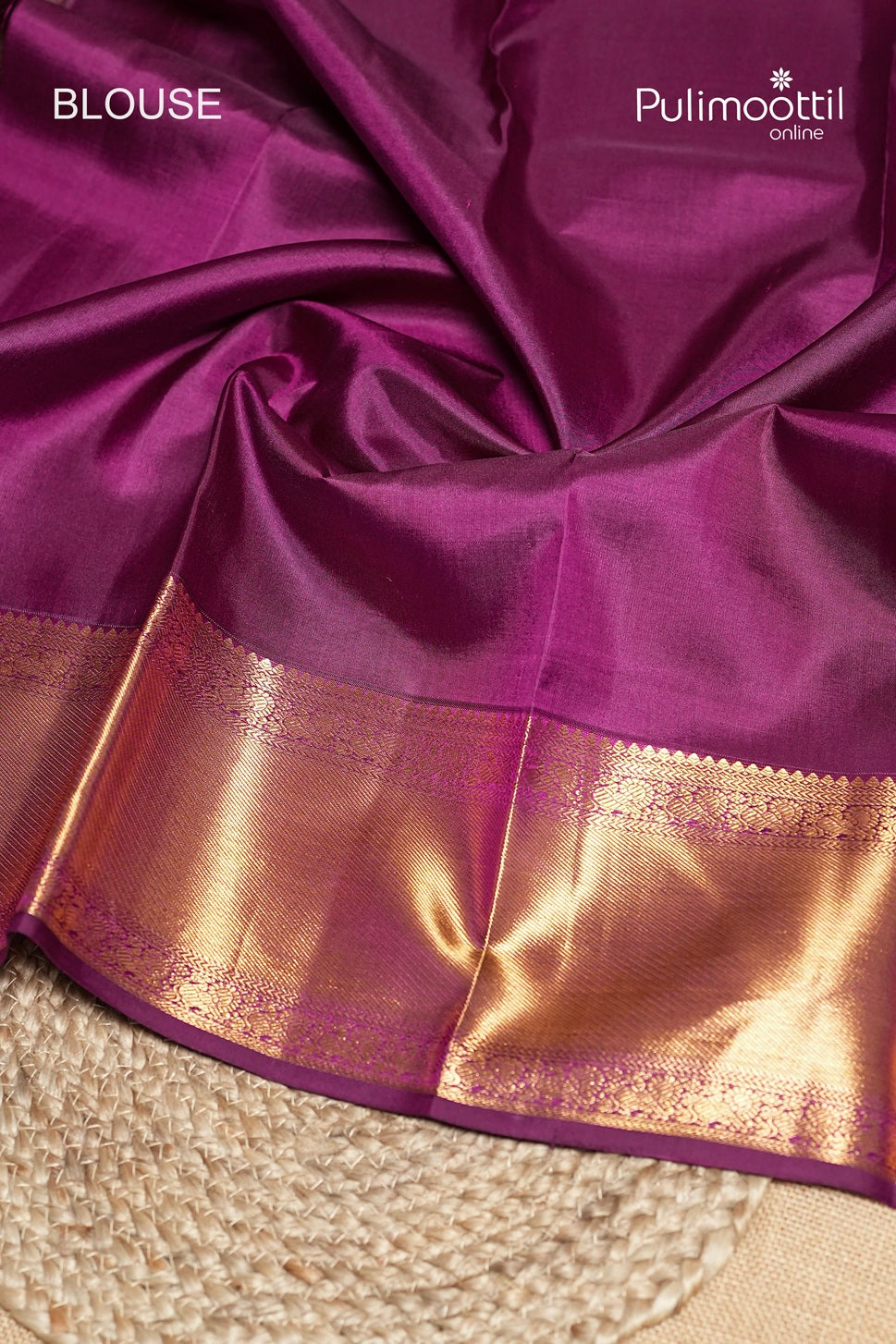 Purple Colour Kanchipuram Brocade Wedding Saree