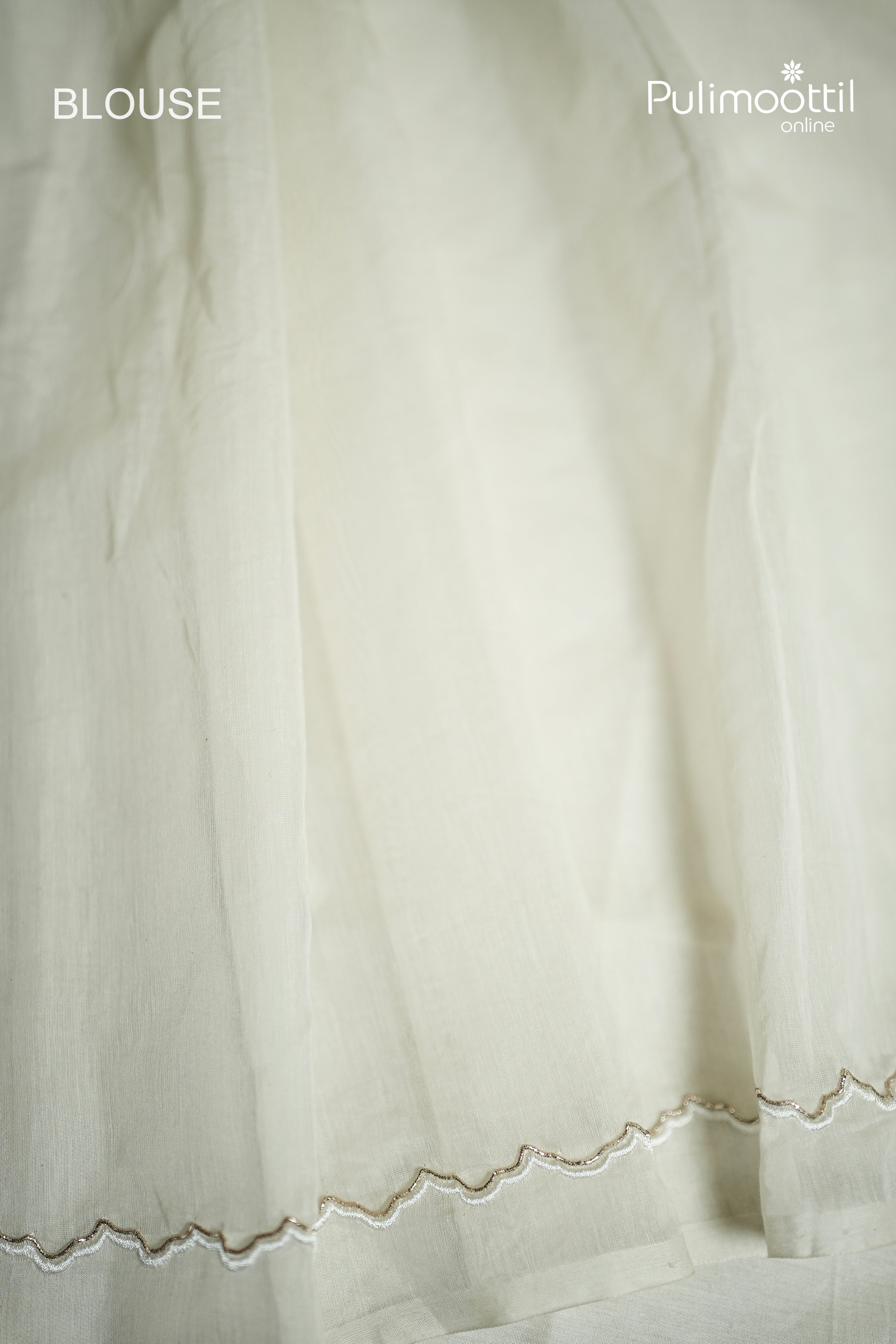 Off White Colour Chanderi Fancy Saree