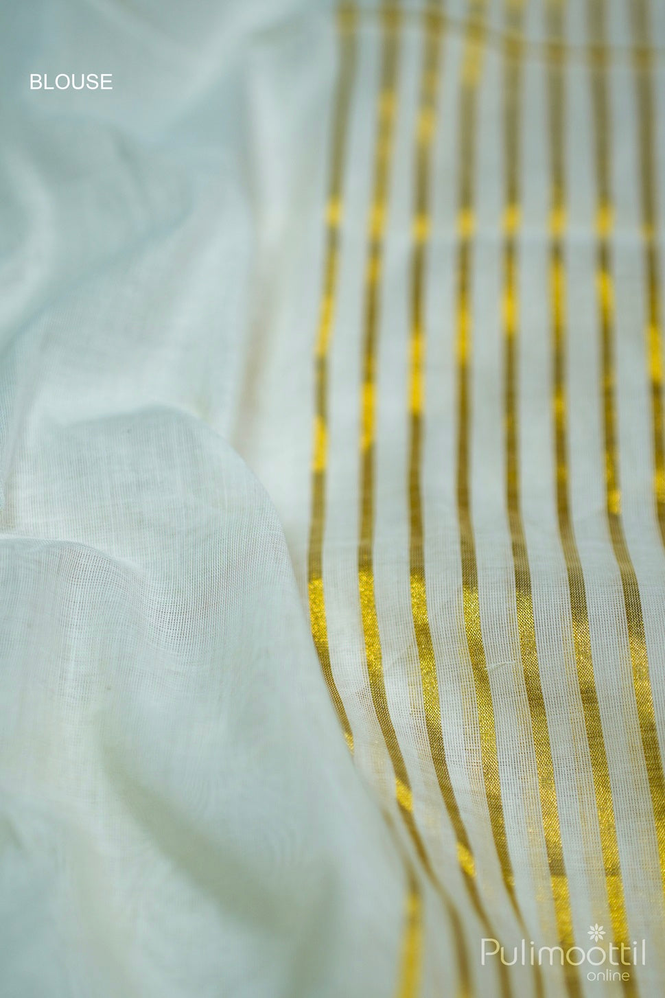 Kerala Traditional Cream Colour Set Saree.