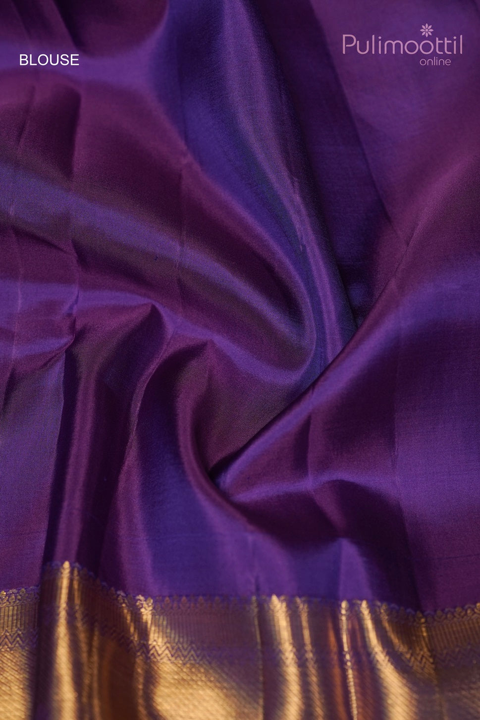 Violet Colour Kanchipuram Brocade Wedding Saree