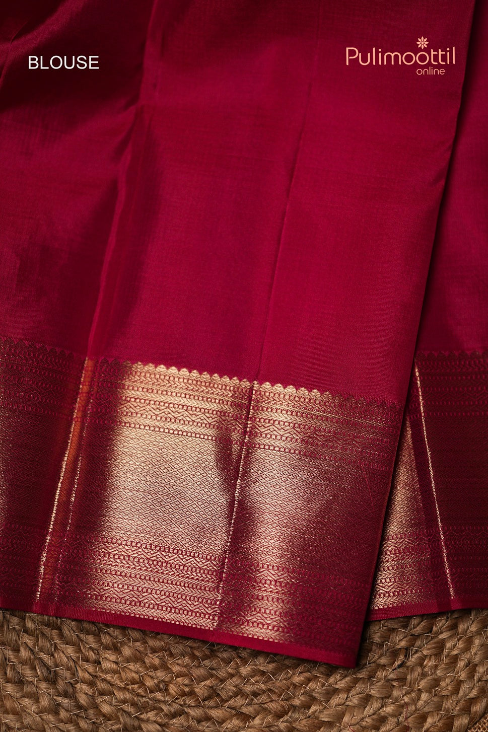 Rani Pink Colour Kanchipuram Brocade Wedding Saree.
