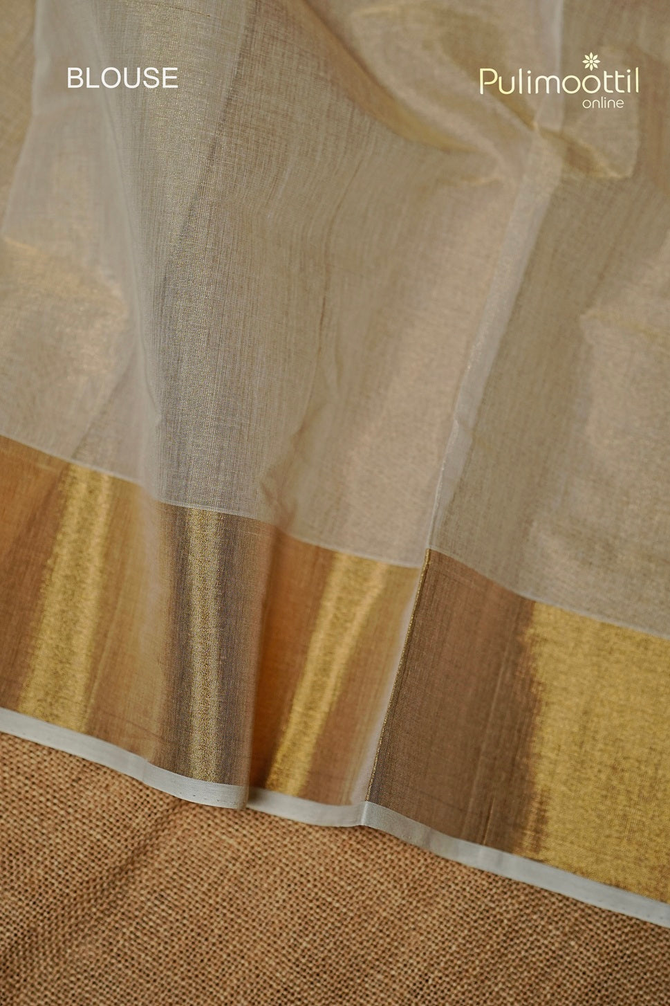 Kerala Traditional Golden Tissue Handloom Set Saree